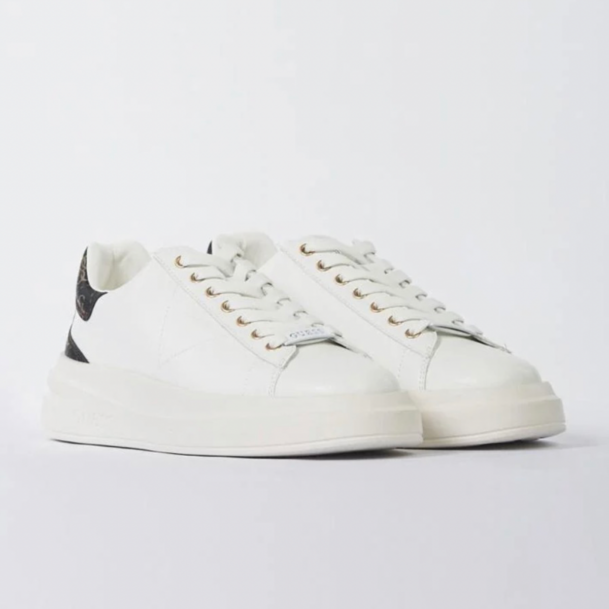 Мъжки бели кецове Guess Men Sneakers FMPVIB LEA12 WBROC Front View