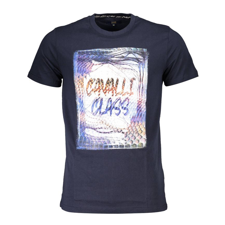 Мъжка тениска Men's t-shirt Cavalli Class
QXT61O JD060 04926 Dark Blue front view
