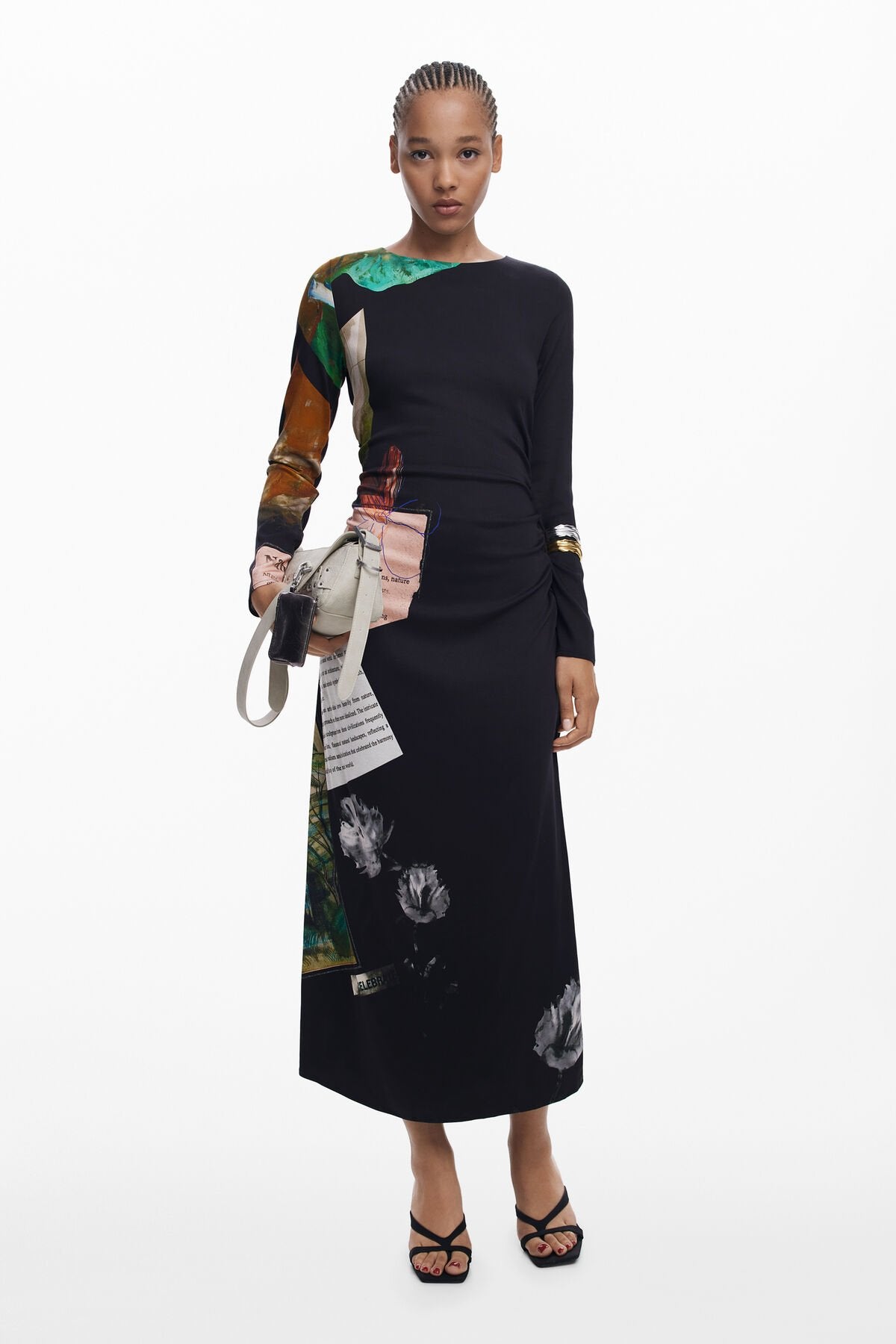 Дамска рокля Women’s  asymmetrical dress Desigual 25WWVW082000S Black
