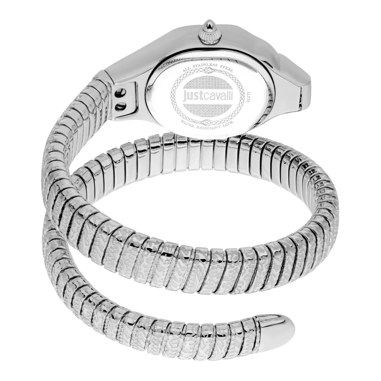 Дамски часовник Women’s watch Just Cavalli Amalfi Silver JC1L270M0015 back view