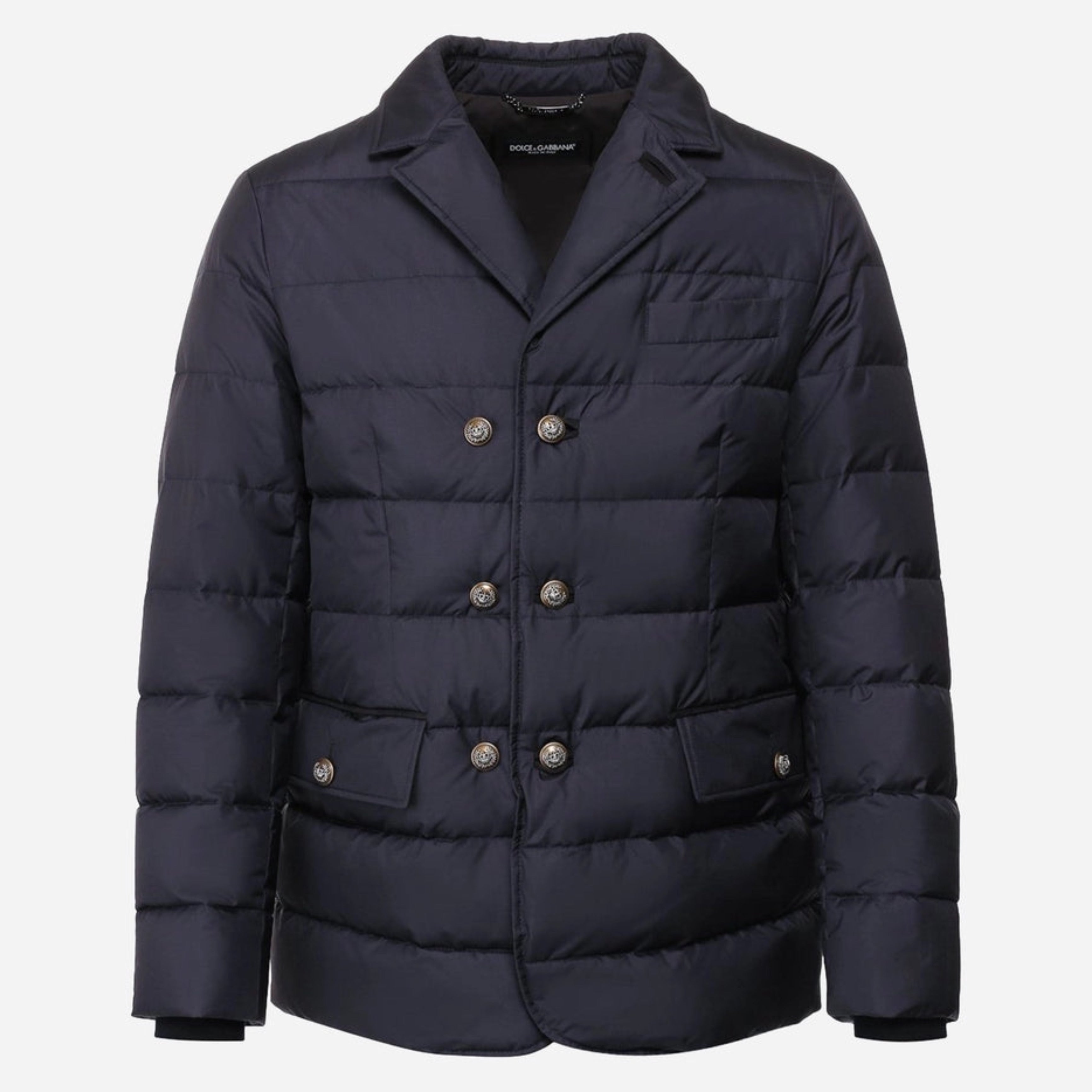 Мъжко луксозни яке тип сако с два реда копчета Men’s double-breasted jacket Dolce & Gabbana G2NG0T FUSJJ B0665 Dark Blue