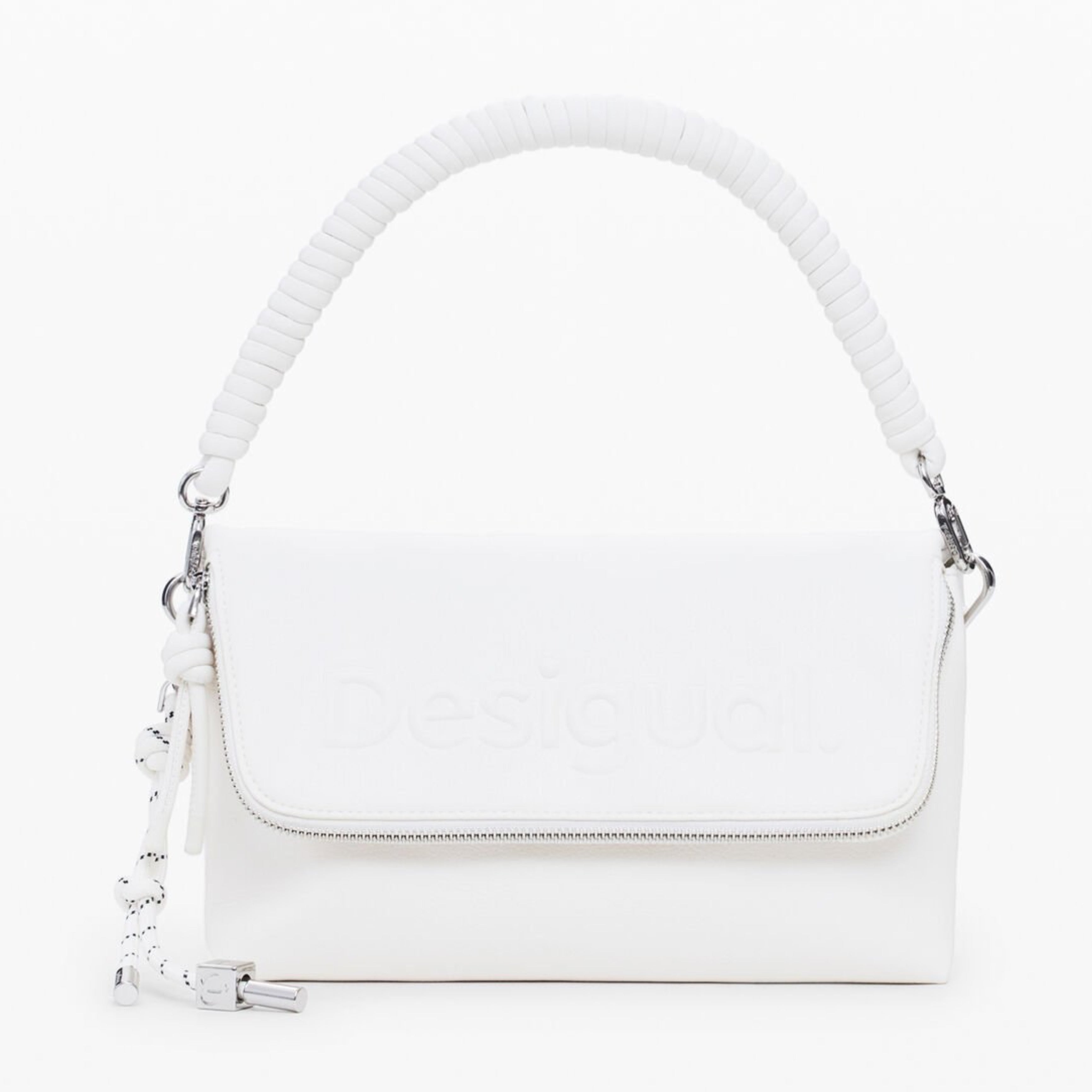 Дамска чанта в бяло Women’s shoulder bag Desigual 25SAXPBI 1000U White