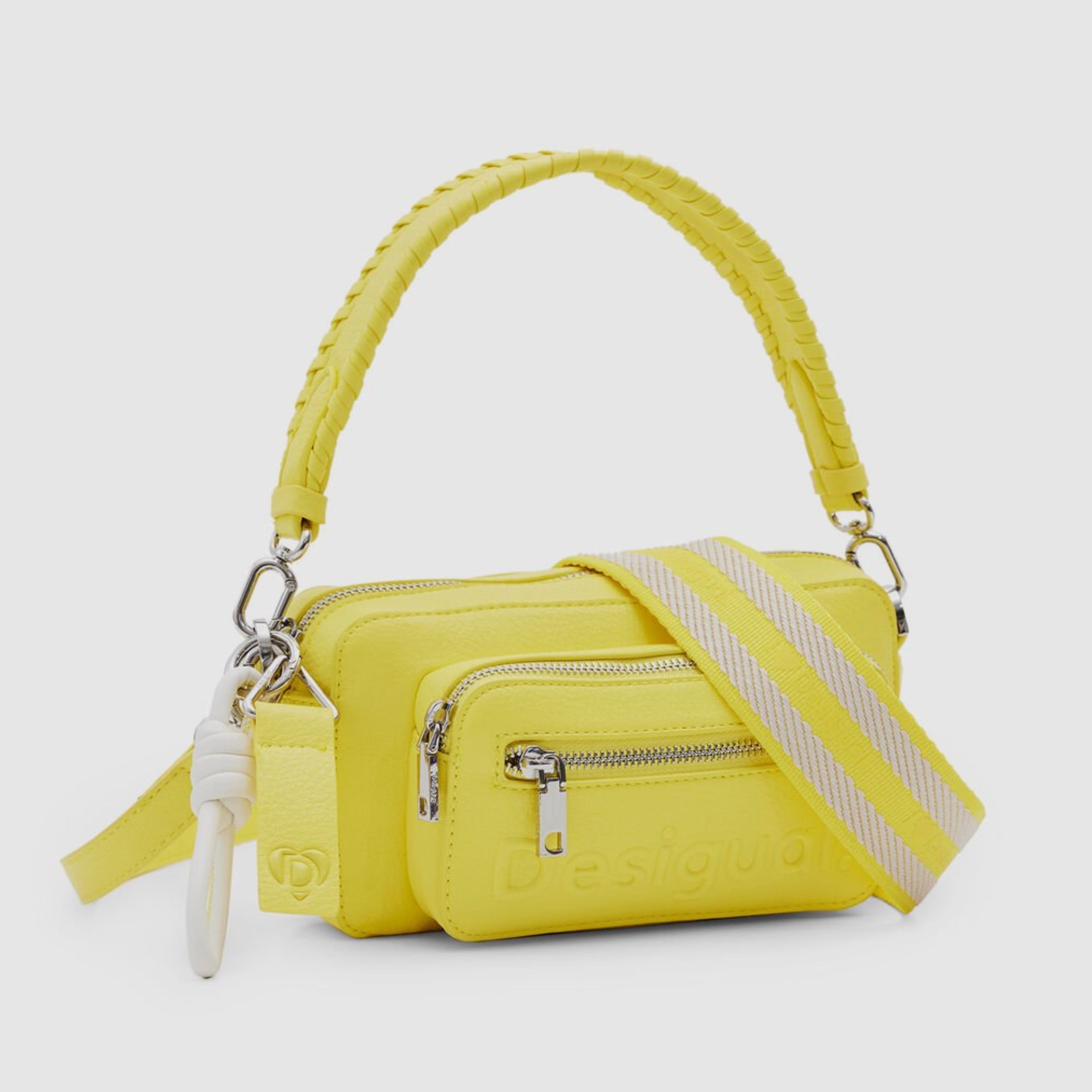 Дамска чанта за рамо в жълто Women’s S logo shoulder bag Desigual 24SAXP198018U Yellow