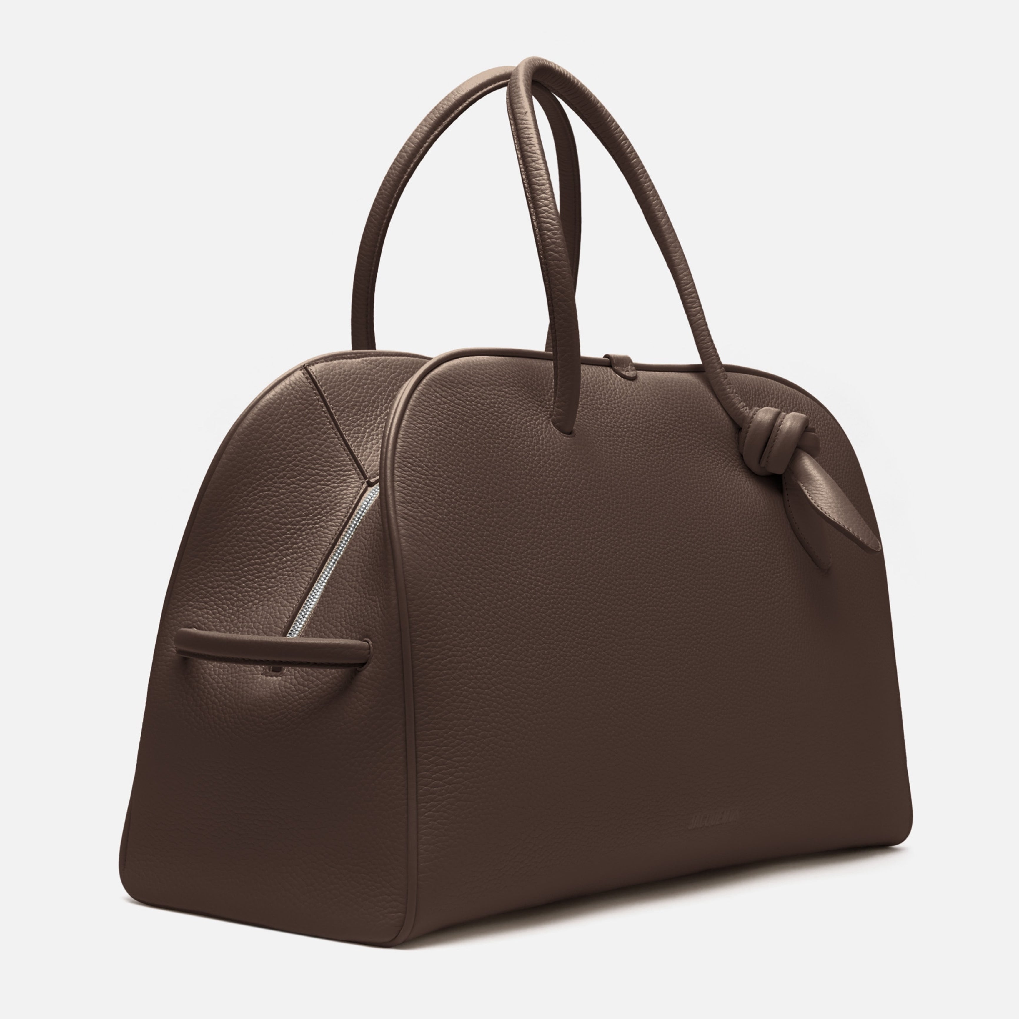 Пътна чанта Travel bag Jacquemus Le Grand Tourisme BAU00427AC03A03880 Dark Brown angled view 2