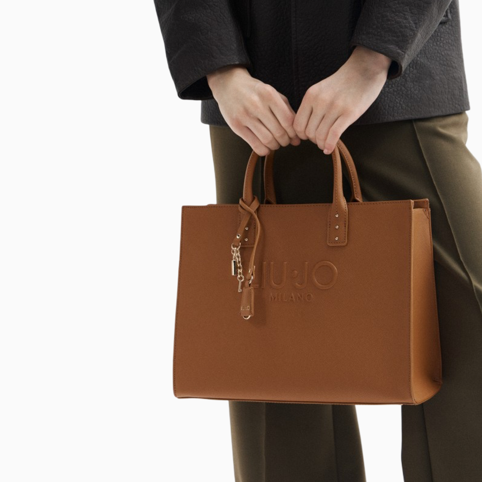 Дамска кафява чанта Liu Jo Women Tote Bag AA6149 ES029 Hand View