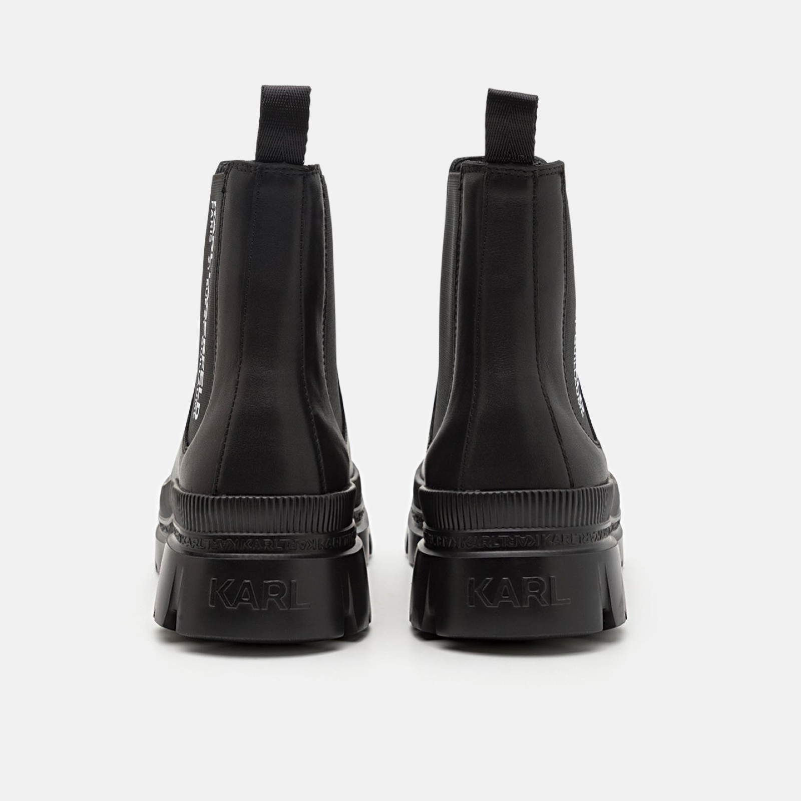 Мъжки боти Men’s ankle boots Karl Lagerfeld KL25244 000 Black heel view
