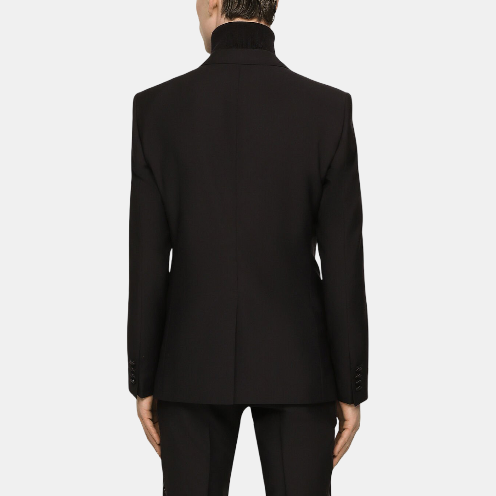Dolce & Gabbana Martini Wool Men Blazer Back View
