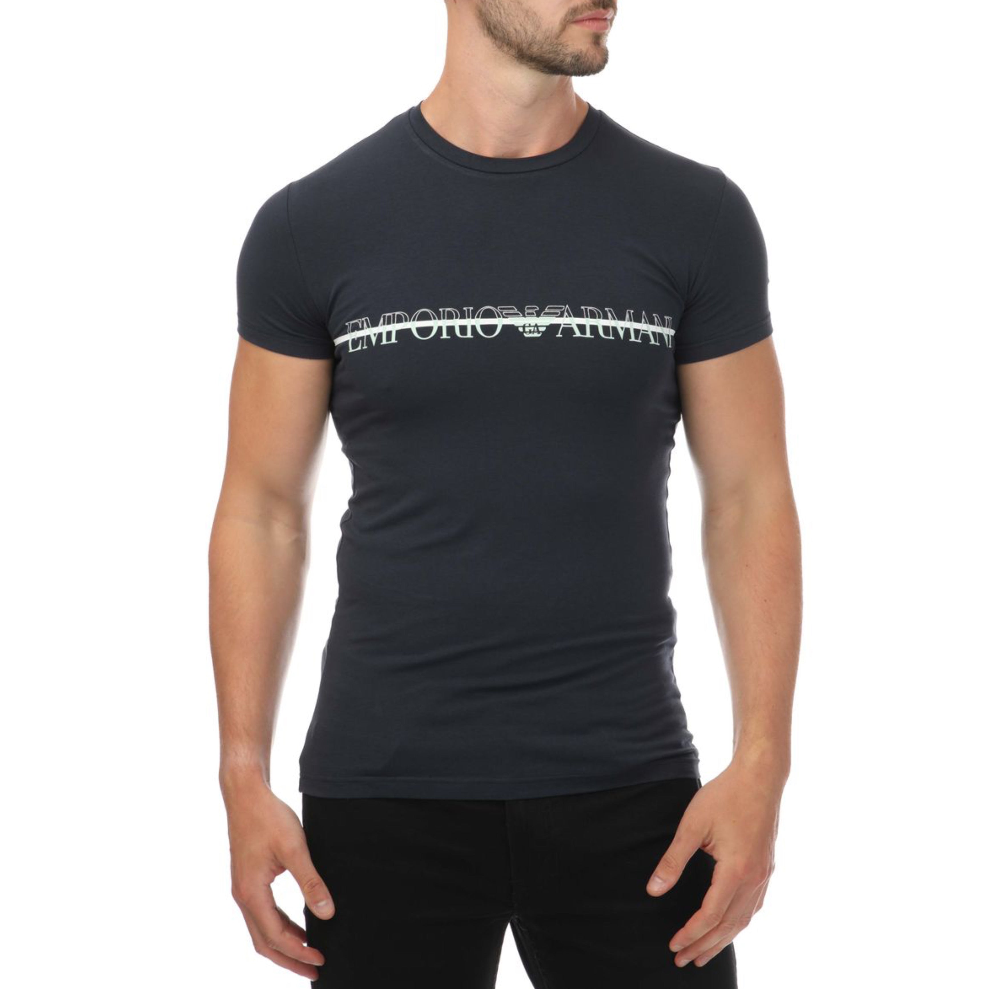 Мъжка тениска Emporio Armani 1110354R729135 в черно