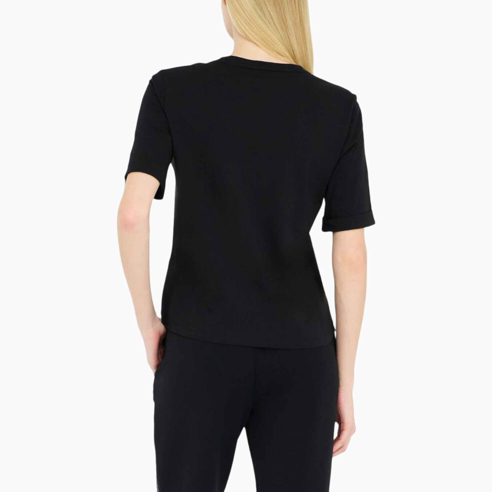 Дамска черна тениска Liu Jo Women T-shirt TF5143 JS003 Back View