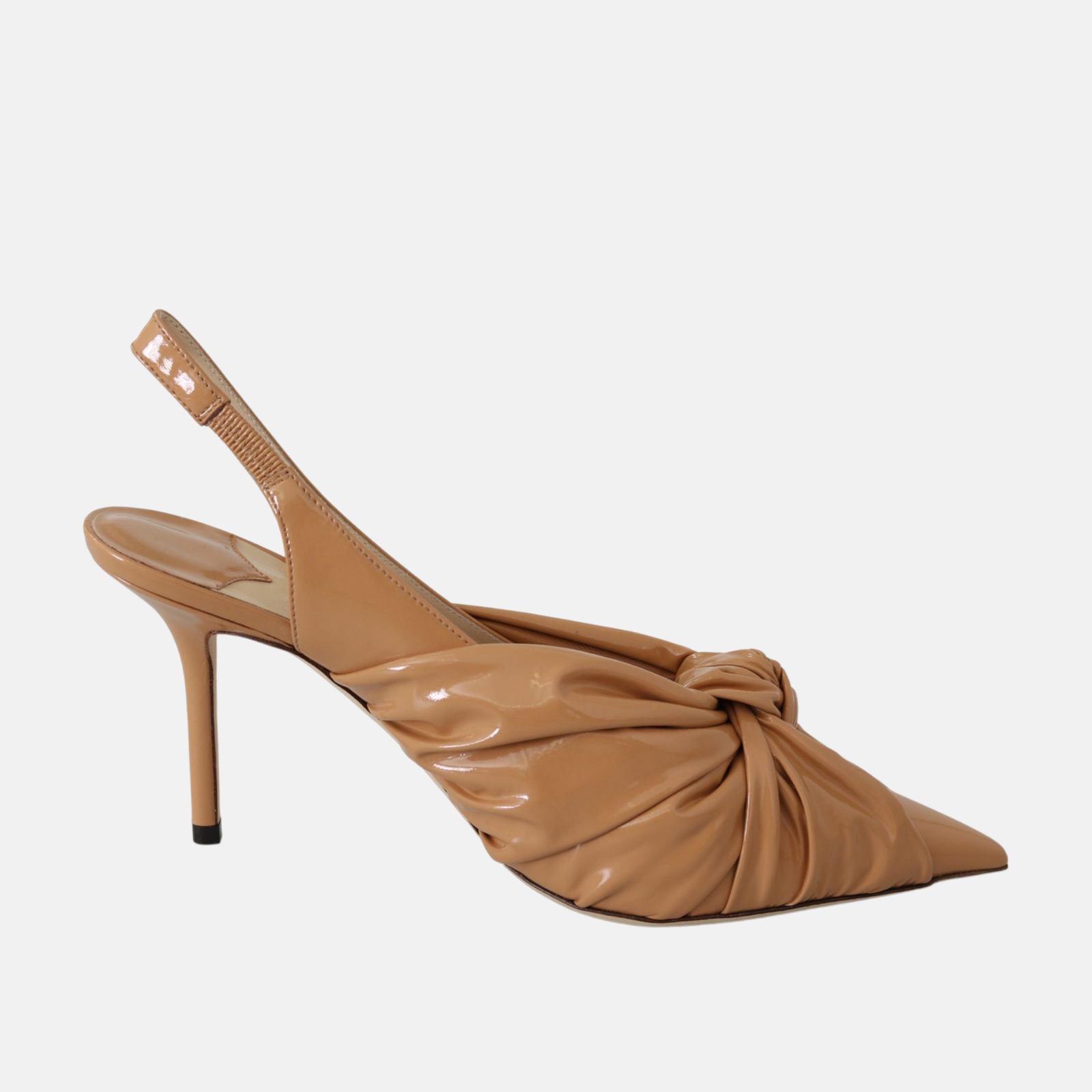 Токчета Jimmy Choo Annabel 85 Knotted Leather Slingback Pumps