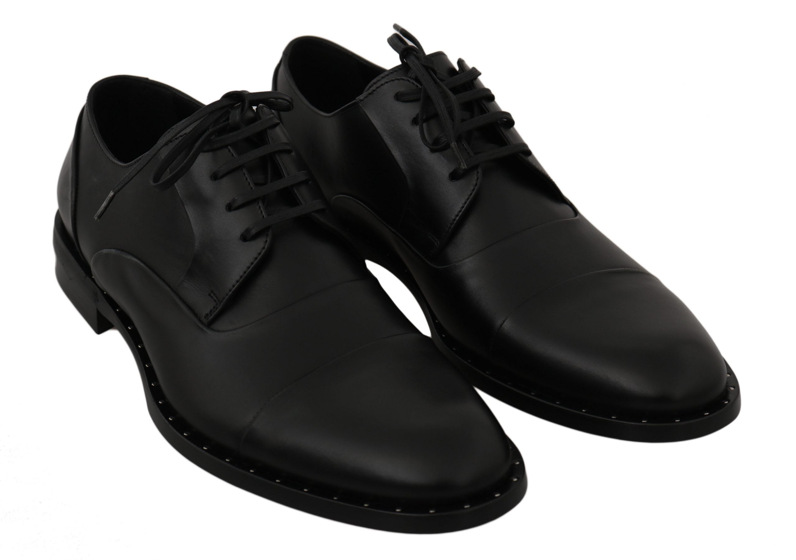 Dolce & Gabbana Sleek Black Leather Formal Dress Shoes