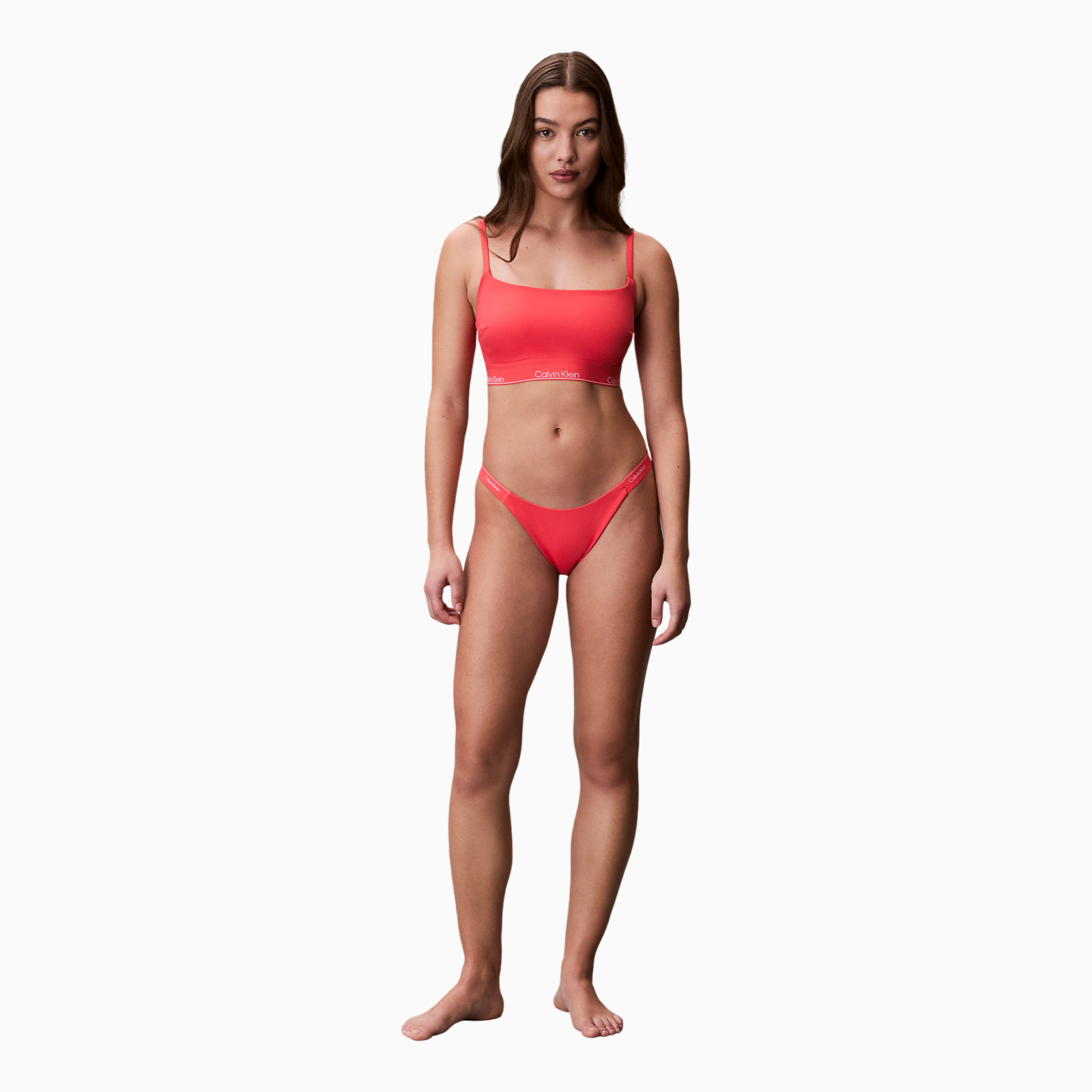 Дамски бански долно Calvin Klein Jeans Women Swimwear Bottoms LV00Q61206 XKP Front View