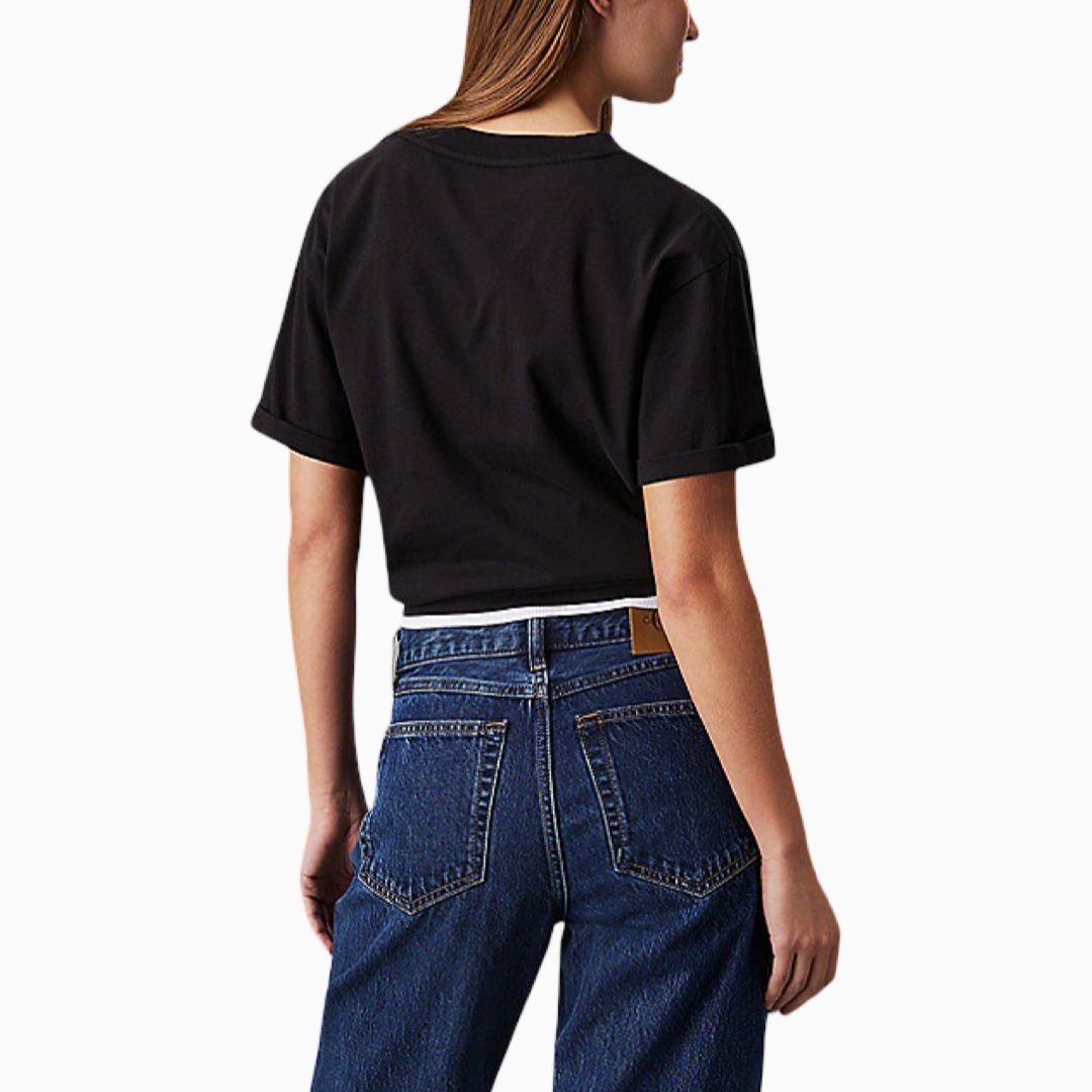 Дамска черна тениска Calvin Klein Jeans J20J224798