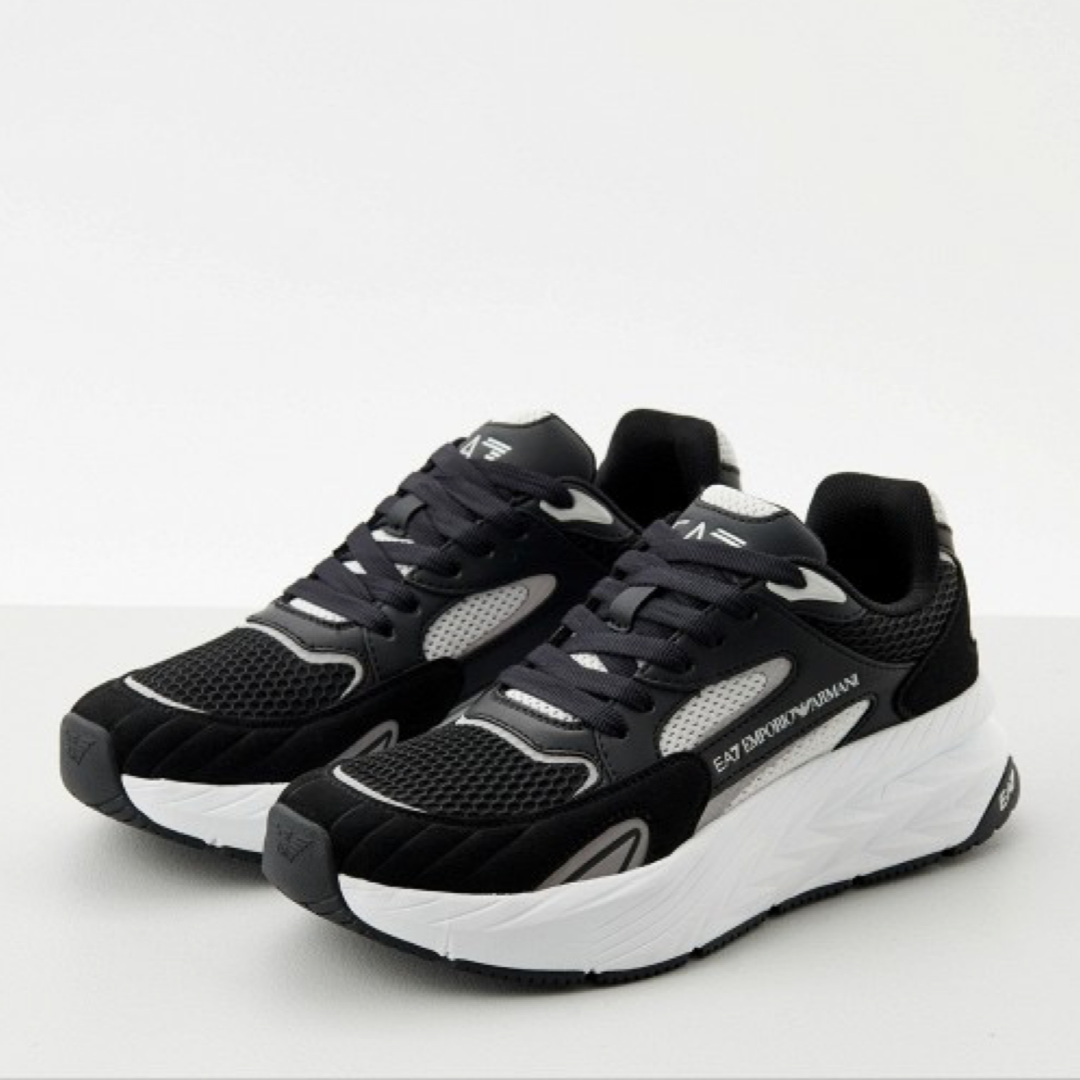 Мъжки маратонки Men’s sneakers EA7 Emporio Armani Crusher Sonic Mix X8X178 XK382 N763 Black/Silver