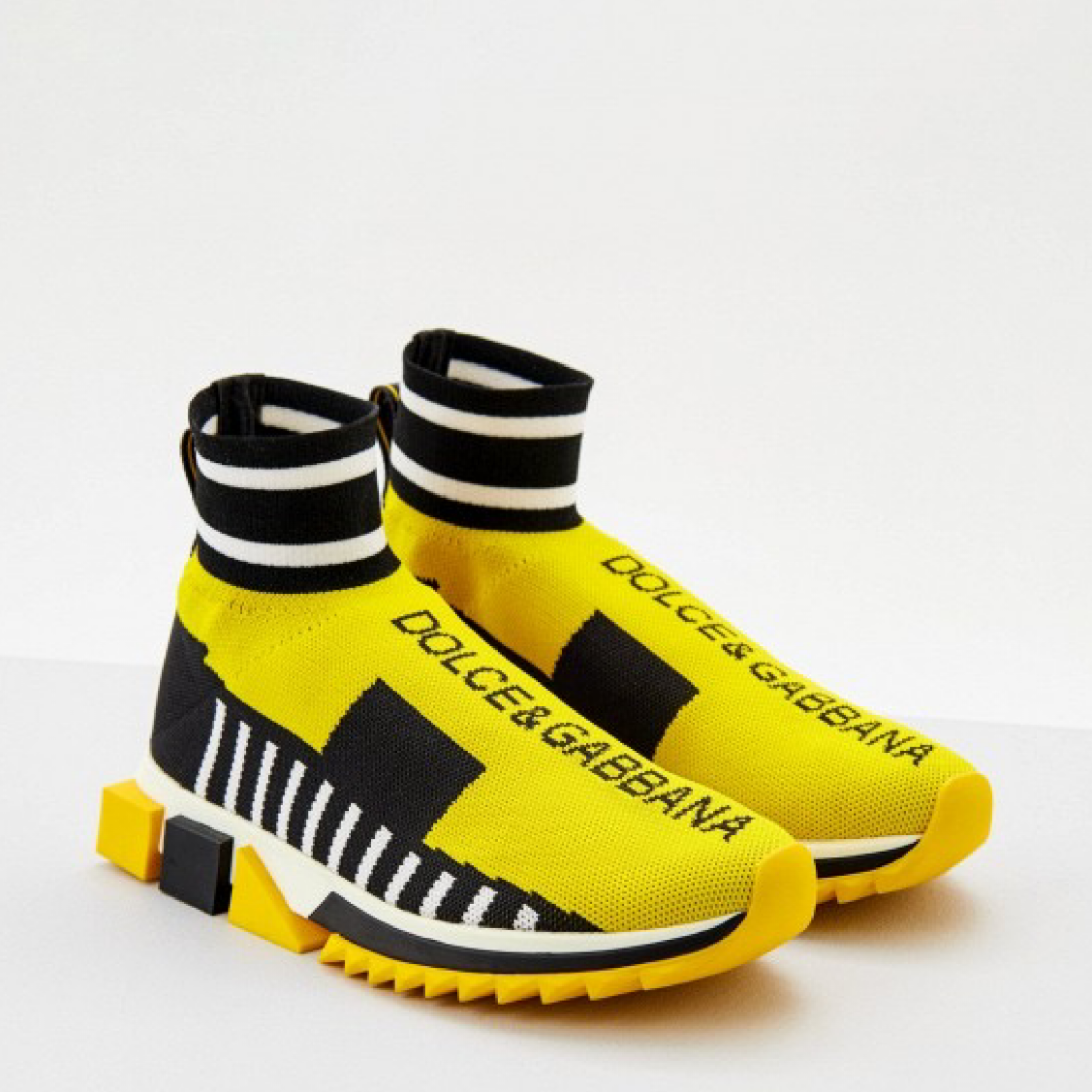 Dolce & Gabbana Sorrento High Top Women Sneakers Lateral View