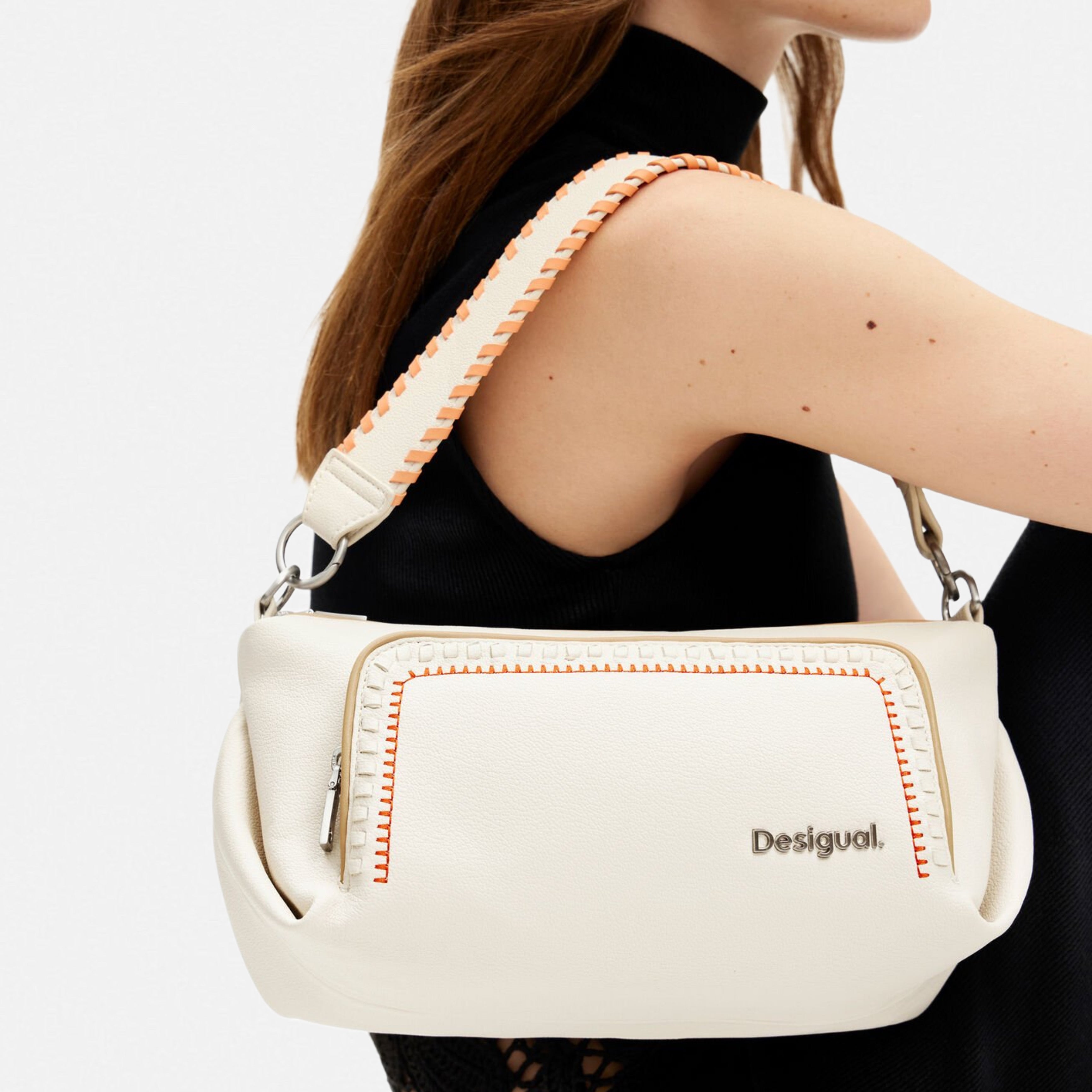 Дамска чанта Women’s shoulder bag Desigual 24SAXP74 1001U White
