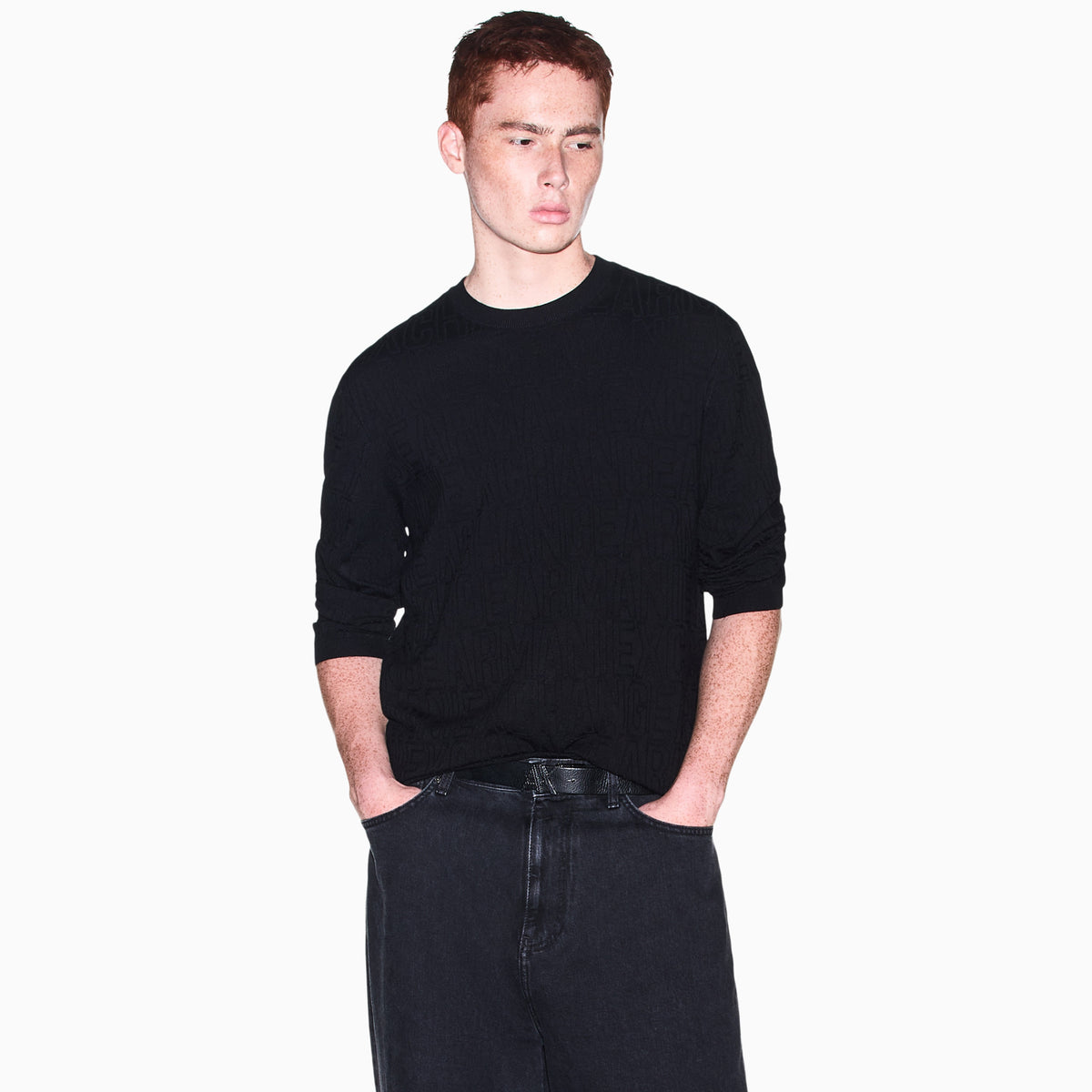 Мъжки пуловер Armani Exchange men’s knitwear XM002986 AF10454 UC001 Model view 