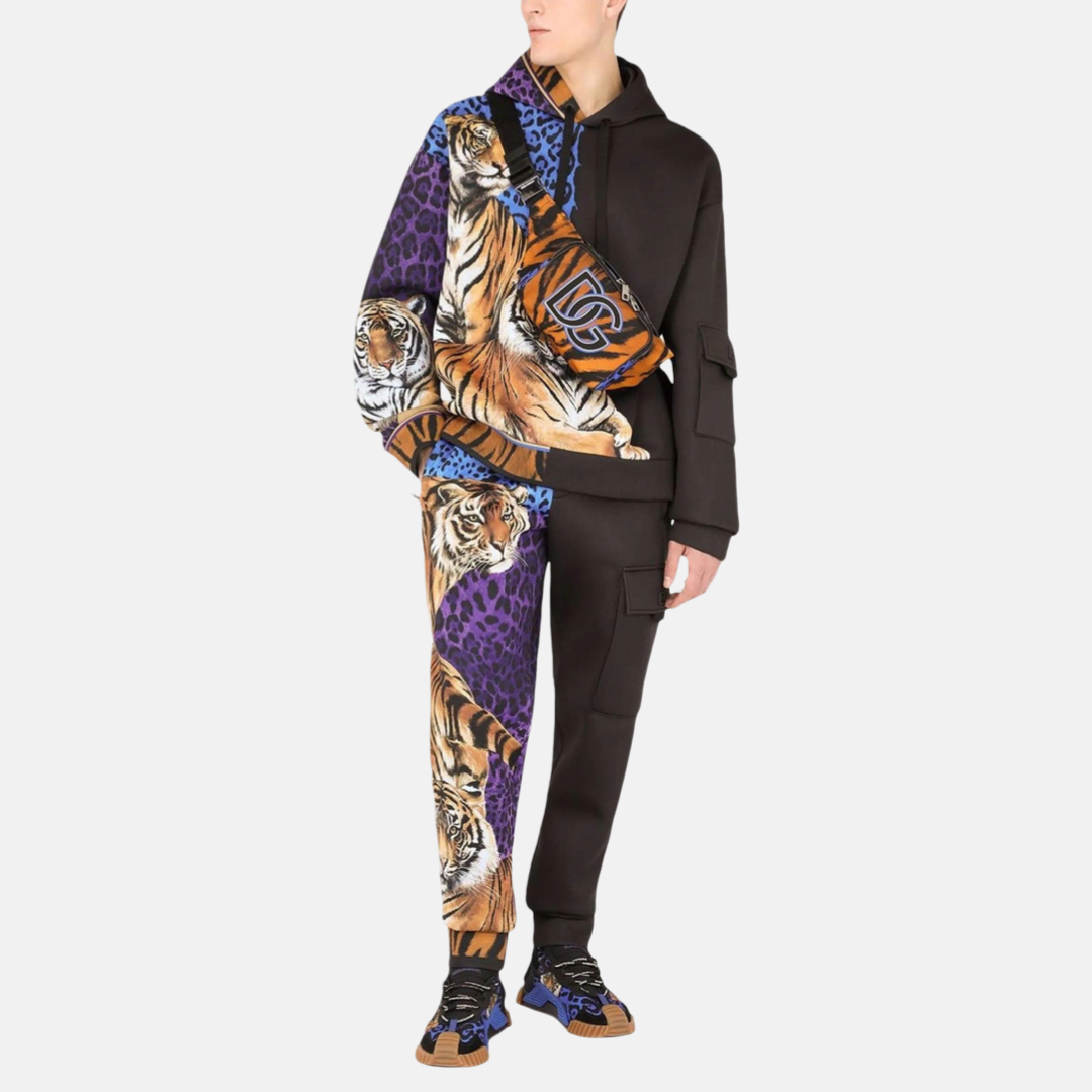 Мъжко худи Dolce & Gabbana Multicolor Tiger Hooded Sweatshirt