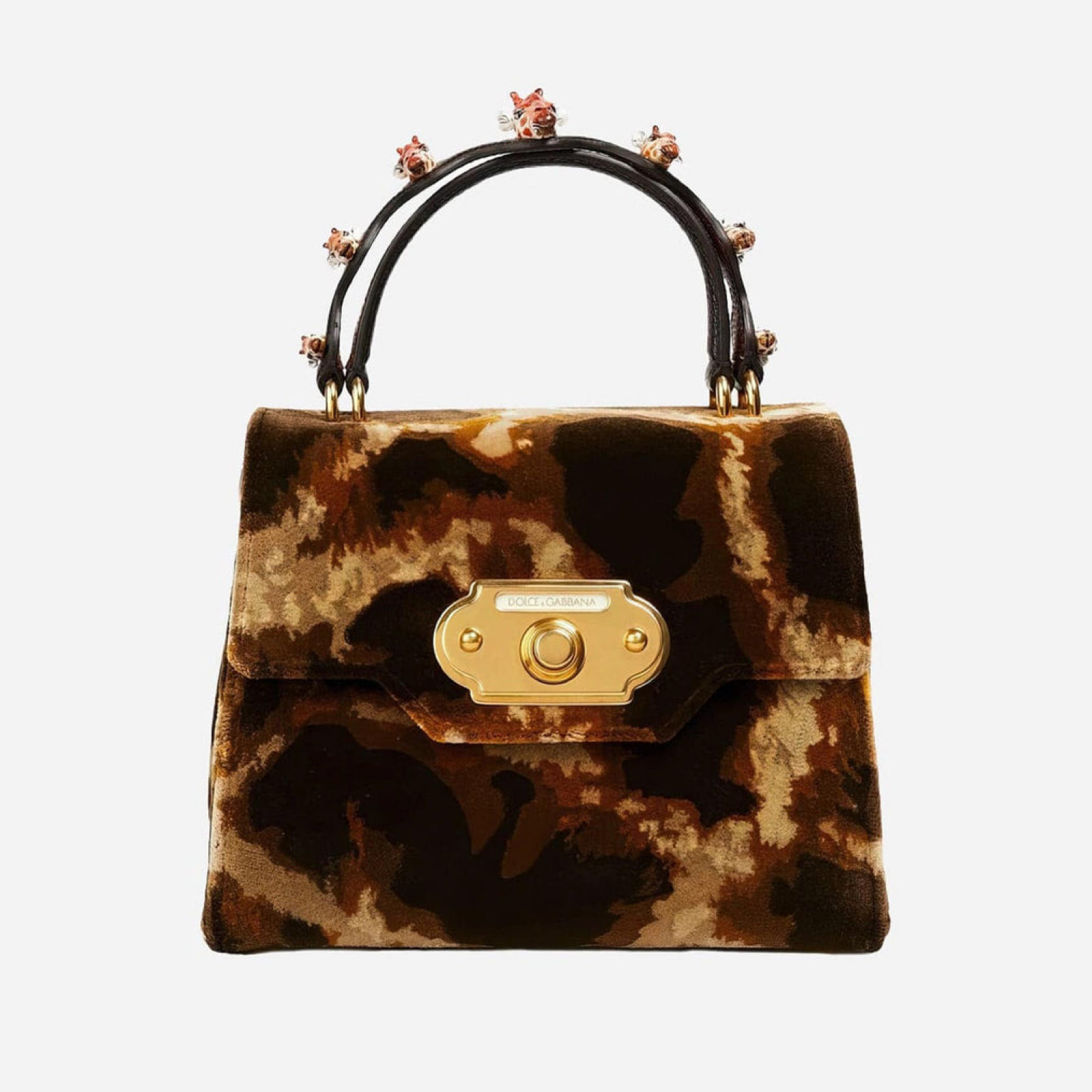 Дамска чанта Dolce & Gabbana Giraffe Pattern Welcome Handbag