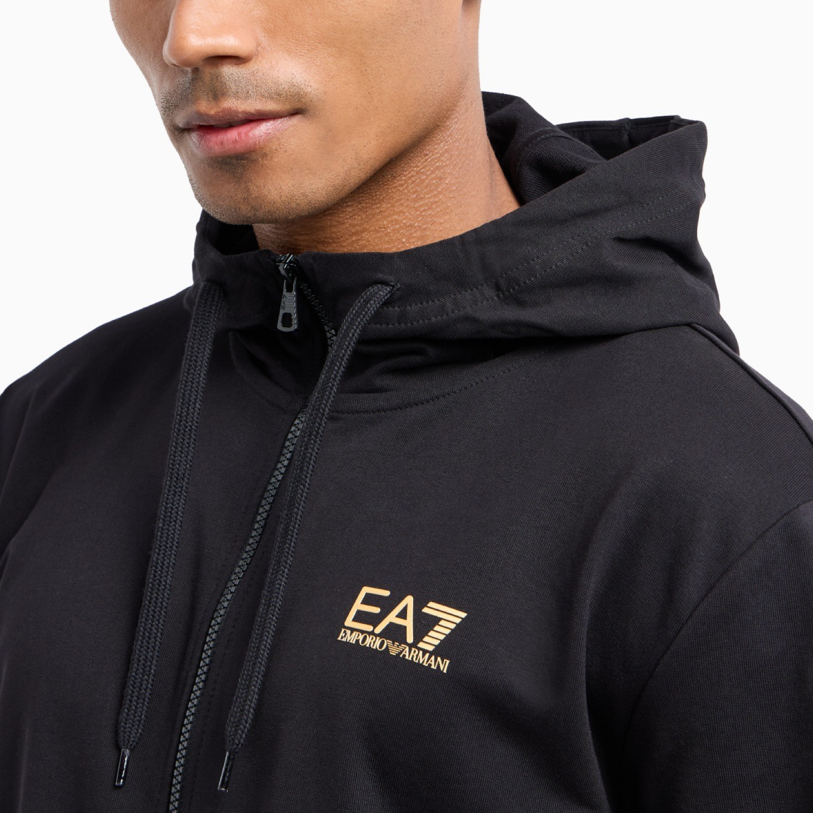Мъжки черен екип EA7 Emporio Armani Men Tracksuit 8NPV63 PJVRZ Close-Up