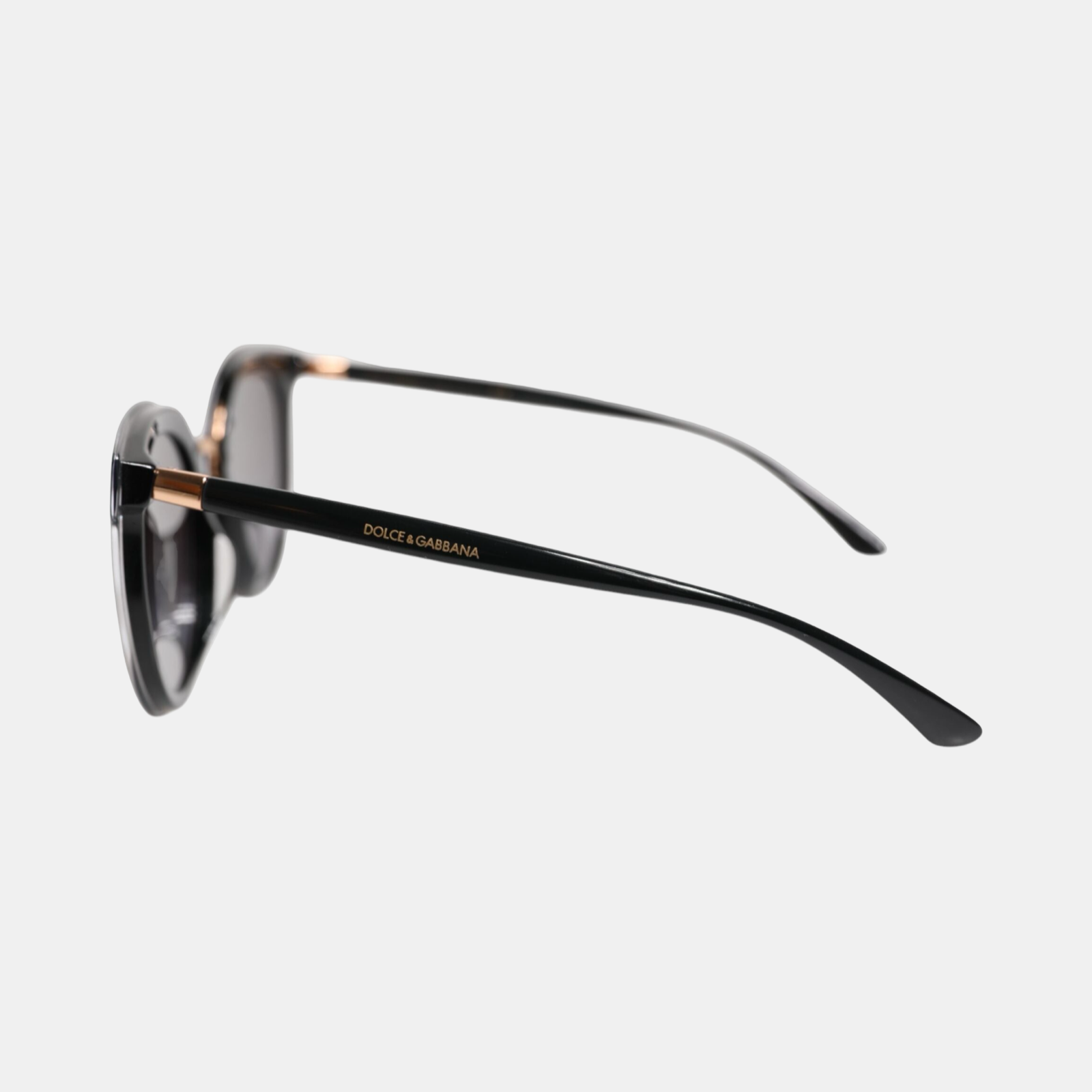 Dolce & Gabbana Black Transparent Trim Round DG4371-F Eyewear Sunglasses