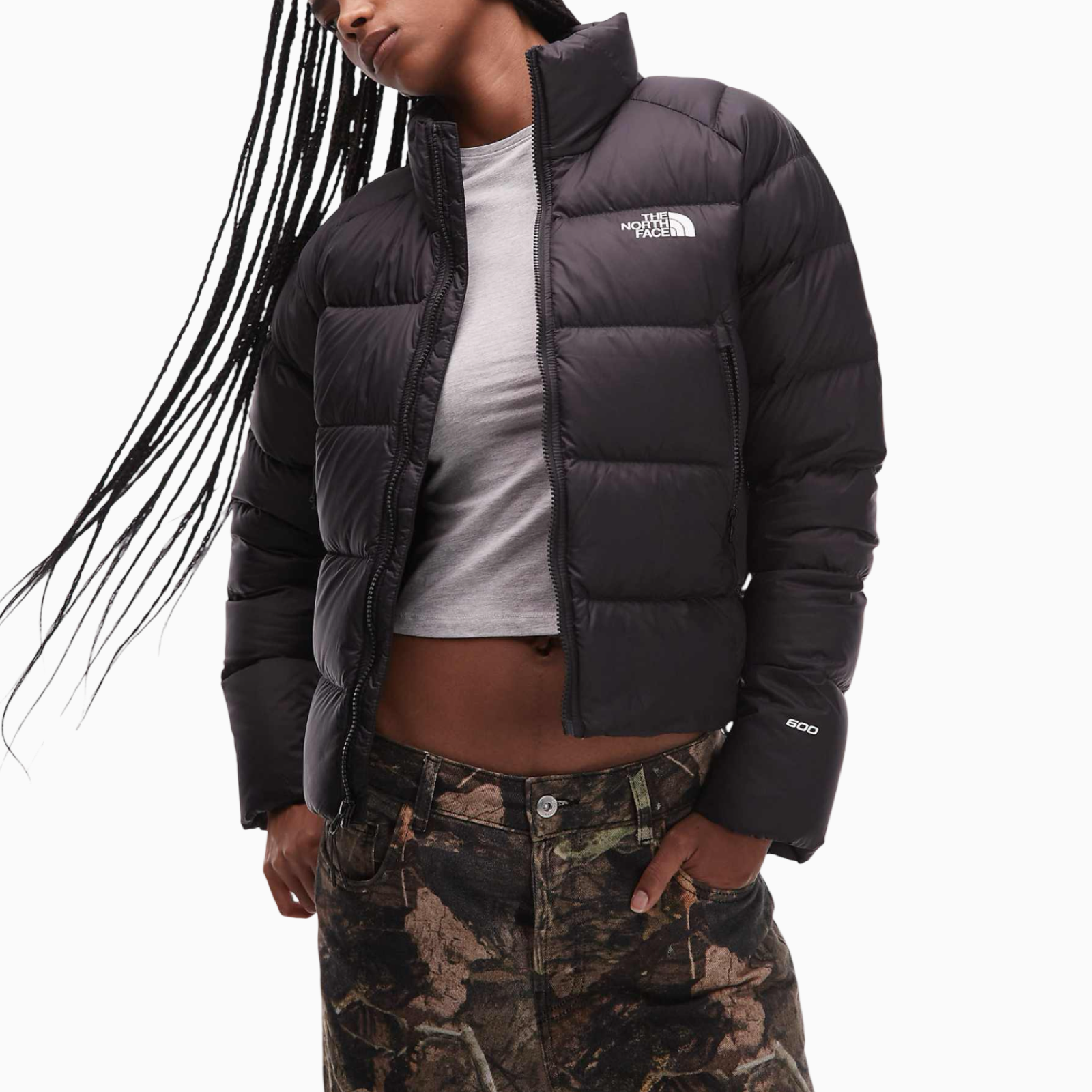 Дамско черно яке The North Face Women Jacket NF0A8E73JK31 Front View