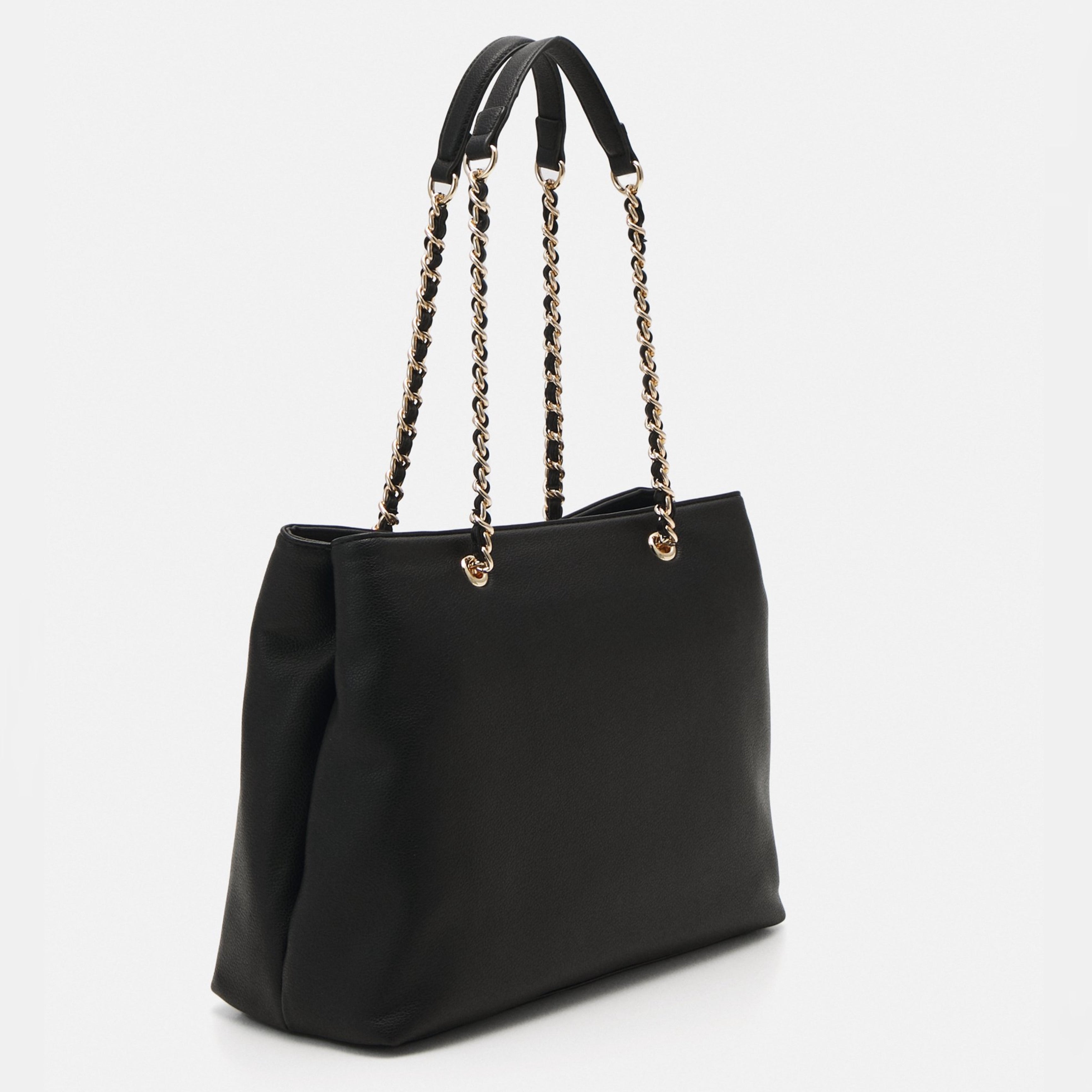 Дамска голяма чанта в черно Women’s Tote Bag Valentino Arcadia VBS89O01 Black