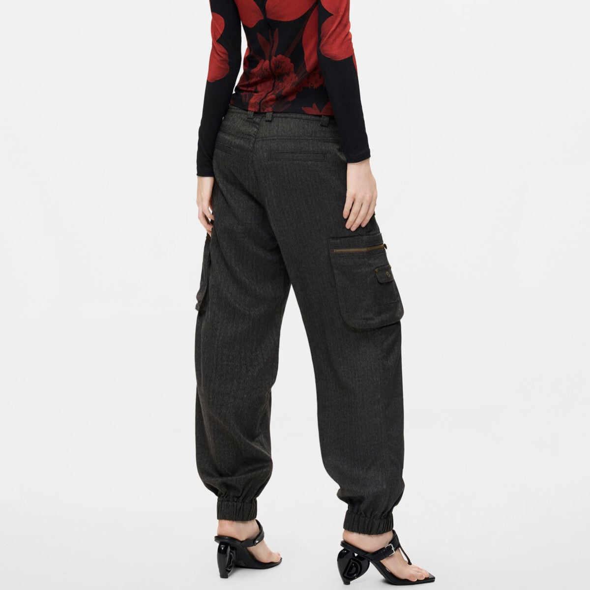 Дамски панталони Desigual women’s trousers 26WWPW09 2007 Back view 