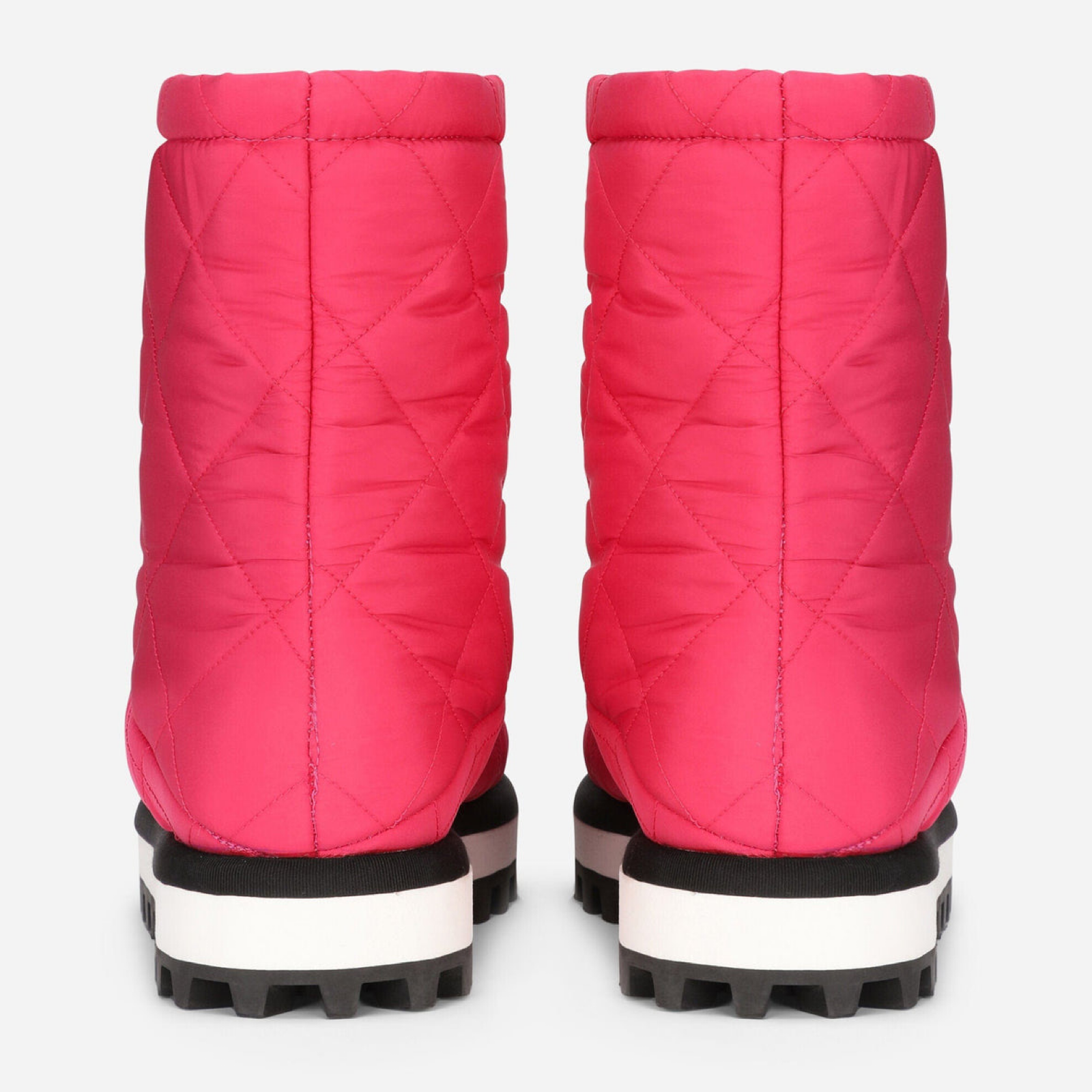 Dolce & Gabbana Pink Logo Women Ankle Boots Heel View