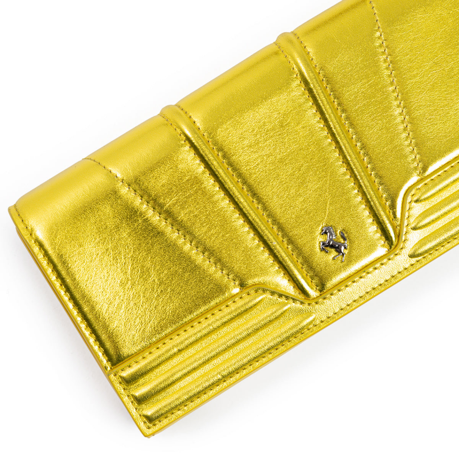Ferrari GT Continental Patent Leather Wallet Close-Up