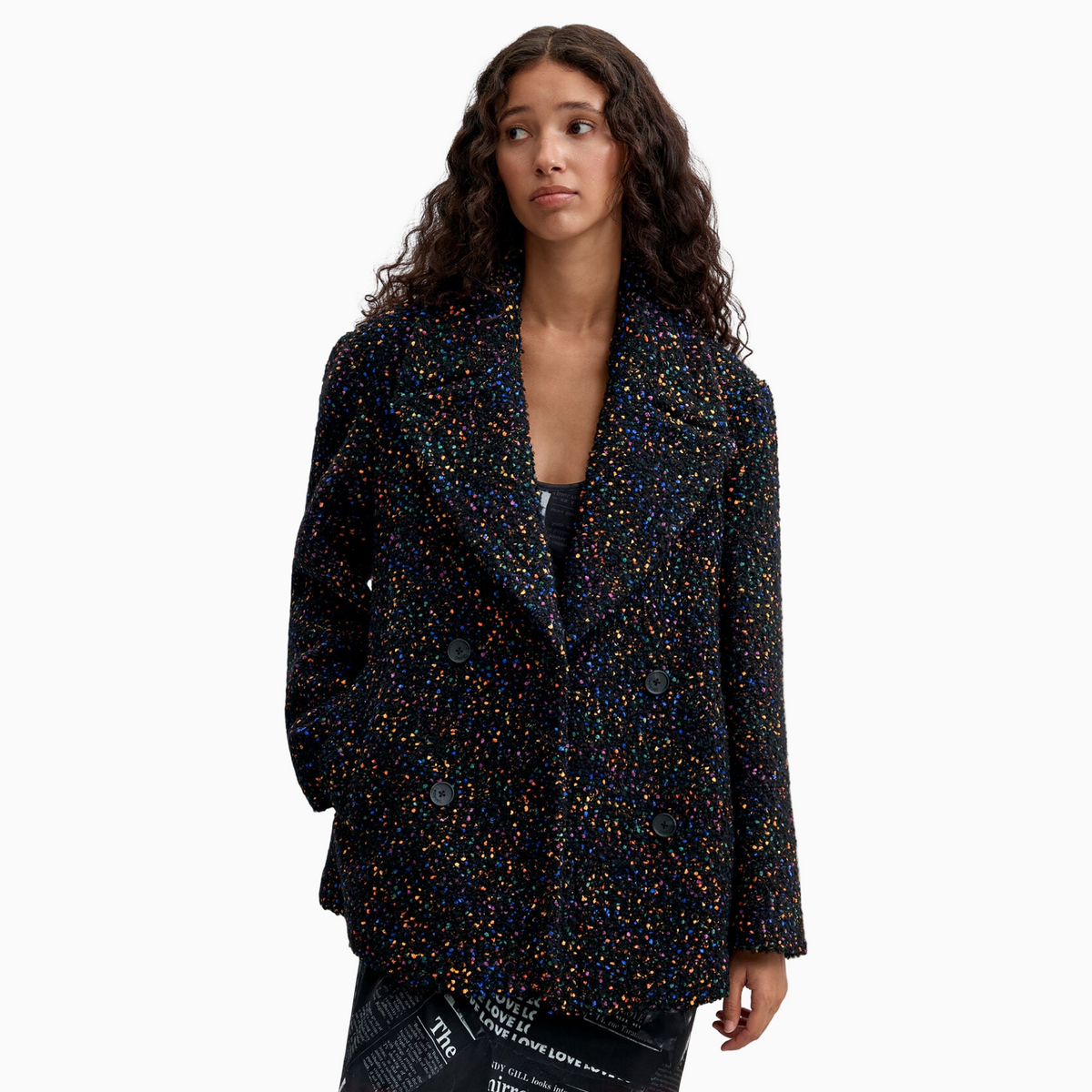Дамско палто Desigual Women Coat 26WWEW21 2000 Front View