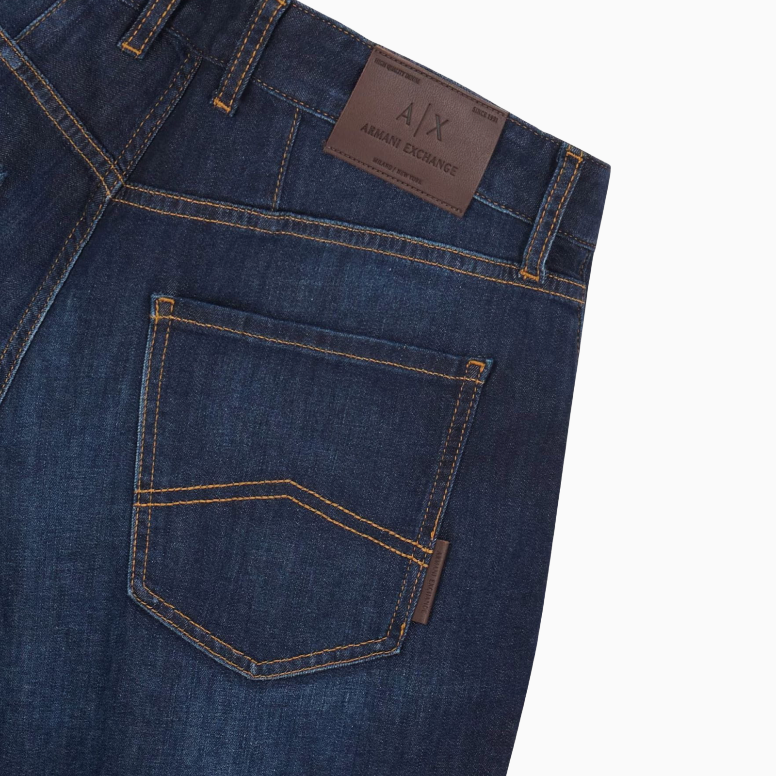 Мъжки къси дънки Armani Exchange Men Denim Shorts XM000073 AF13089 MB010 Close-Up