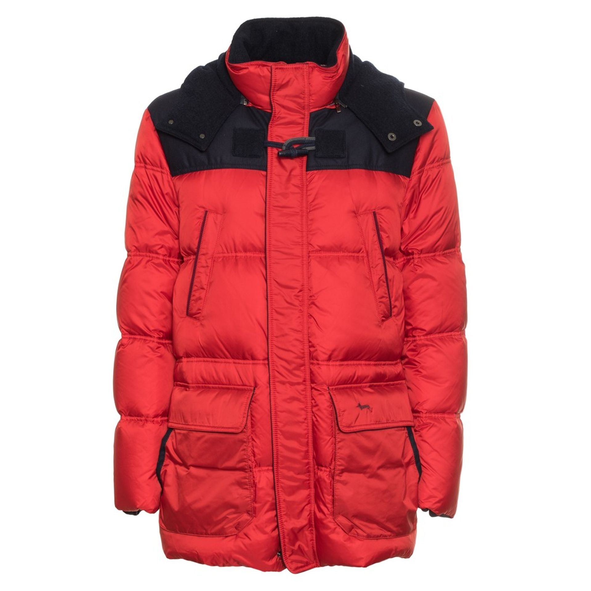 Мъжко дълго яке Men’s jacket Harmont & Blaine K00544 040244 502 Red / Black front view