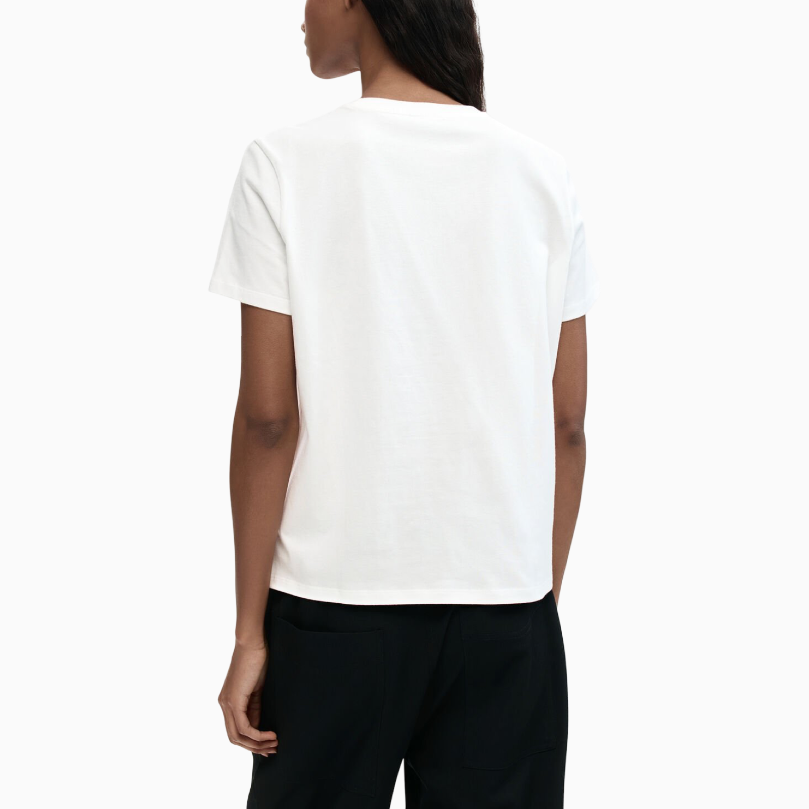 Дамска тениска Desigual Women T-shirt 26SWTK38 1000 Back View