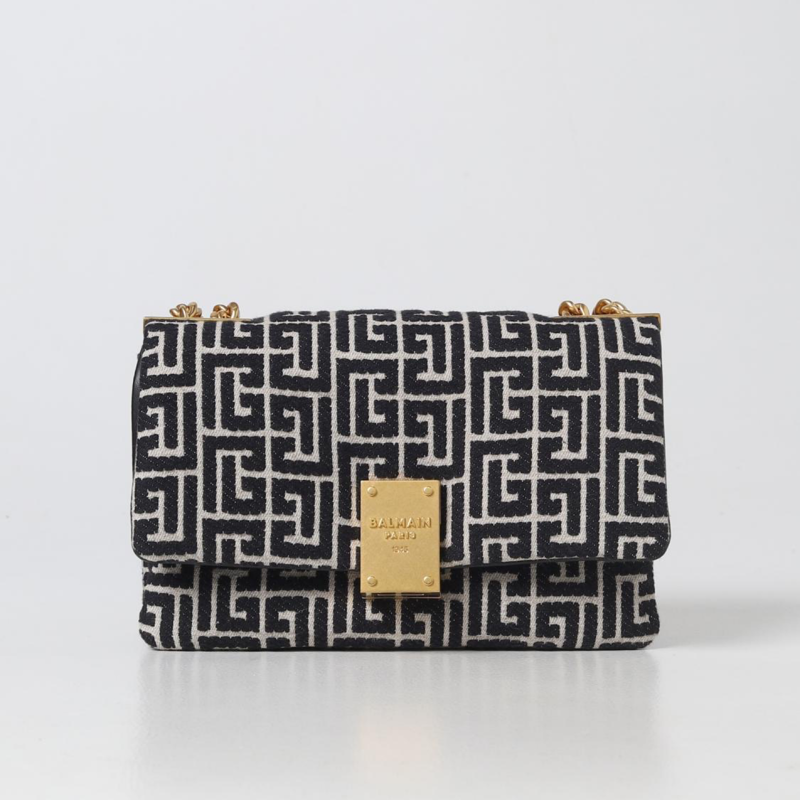 Balmain 1945 Shoulder Bag AN1BJ778TJNA GFE Front View