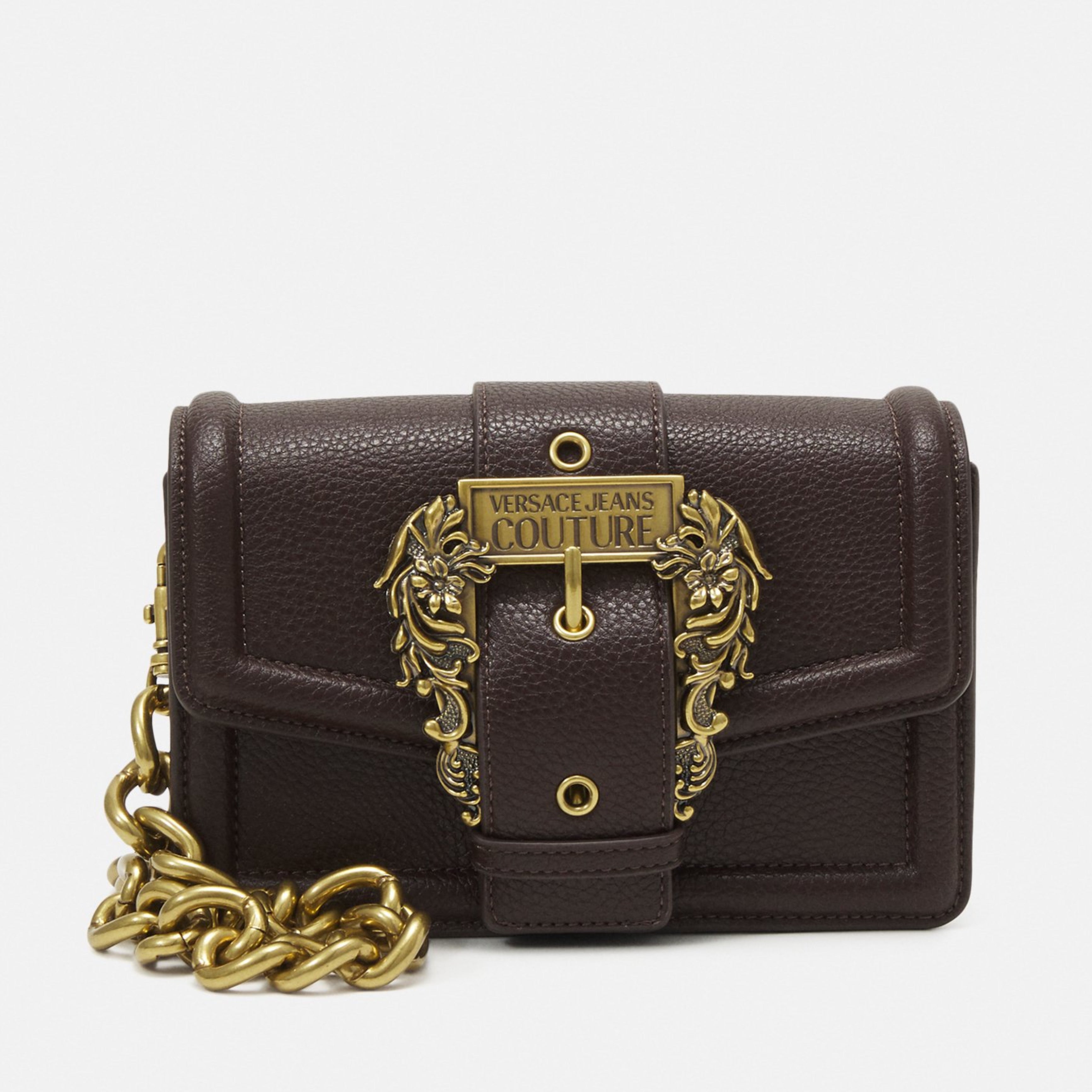 Дамска чанта за рамо Women’s shoulder bag Versace Jeans Couture 75VA4BF1 ZS413 741 Dark Brown