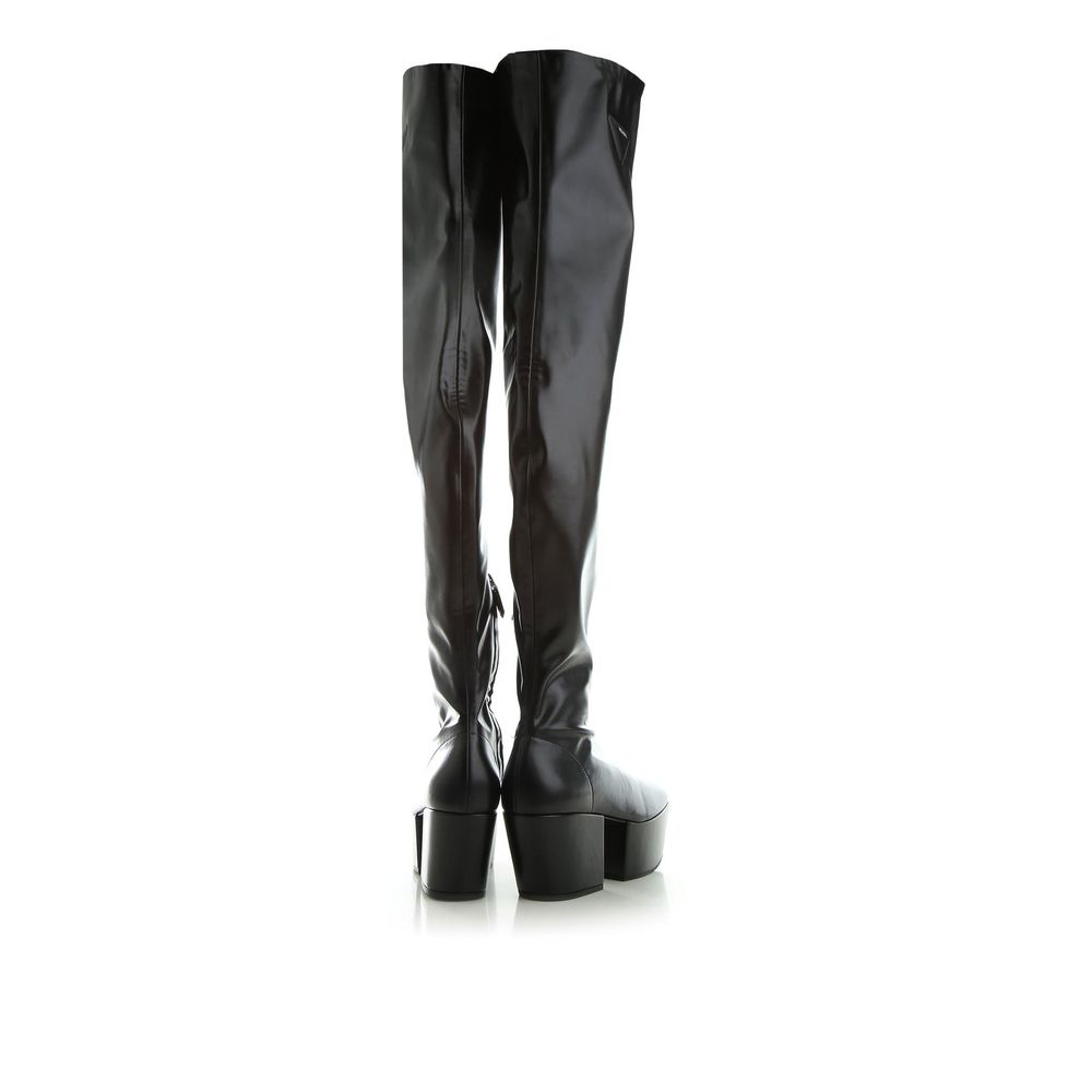 Дамски високи ботуши чизми Women’s high platform boots PRADA
1WP1443LGWF0002 Black back view