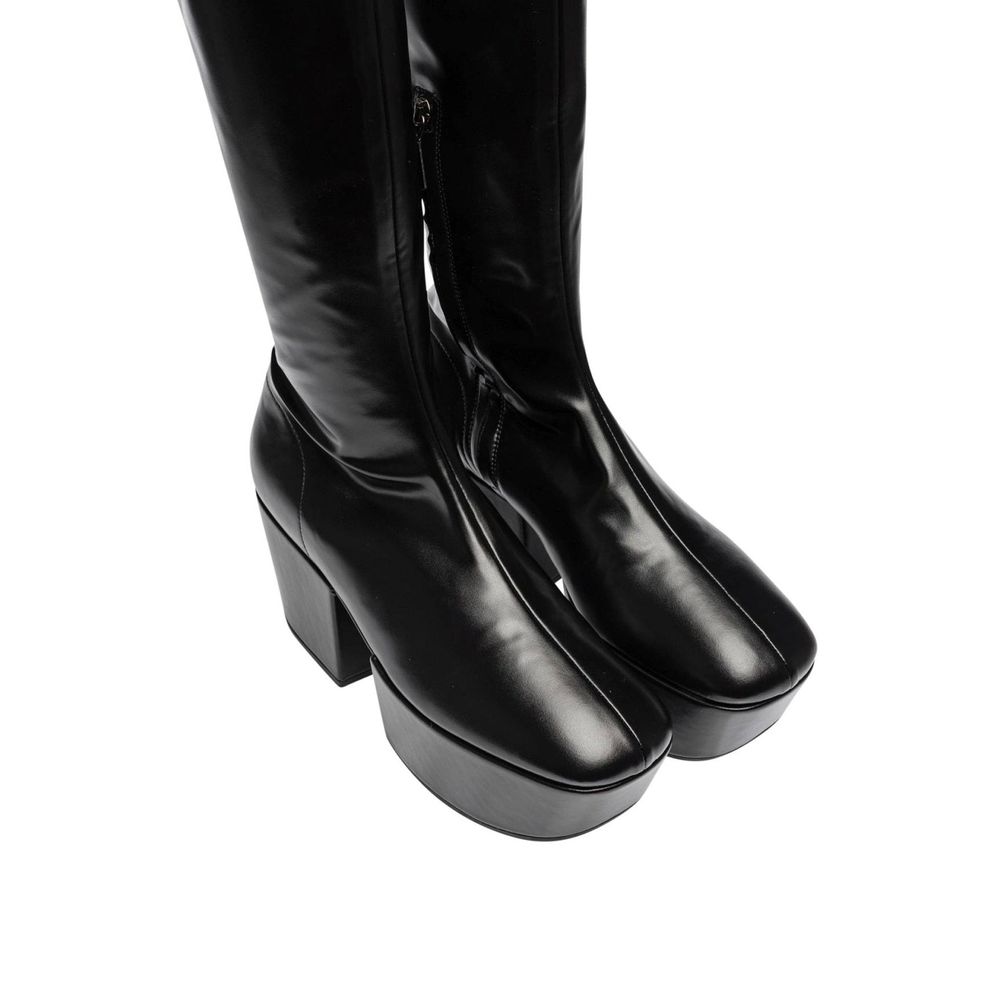 Дамски високи ботуши чизми Women’s high platform boots PRADA
1WP1443LGWF0002 Black close-up view