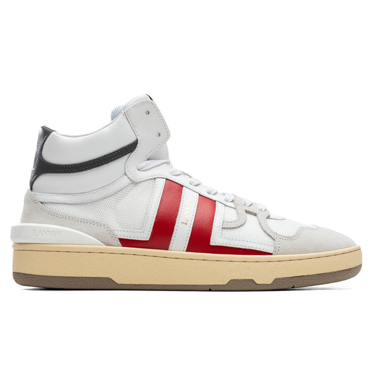 Мъжки високи кецове Men’s high top sneakers Lanvin Clay FM-SKDK01-NASH-A21-WHT lateral view