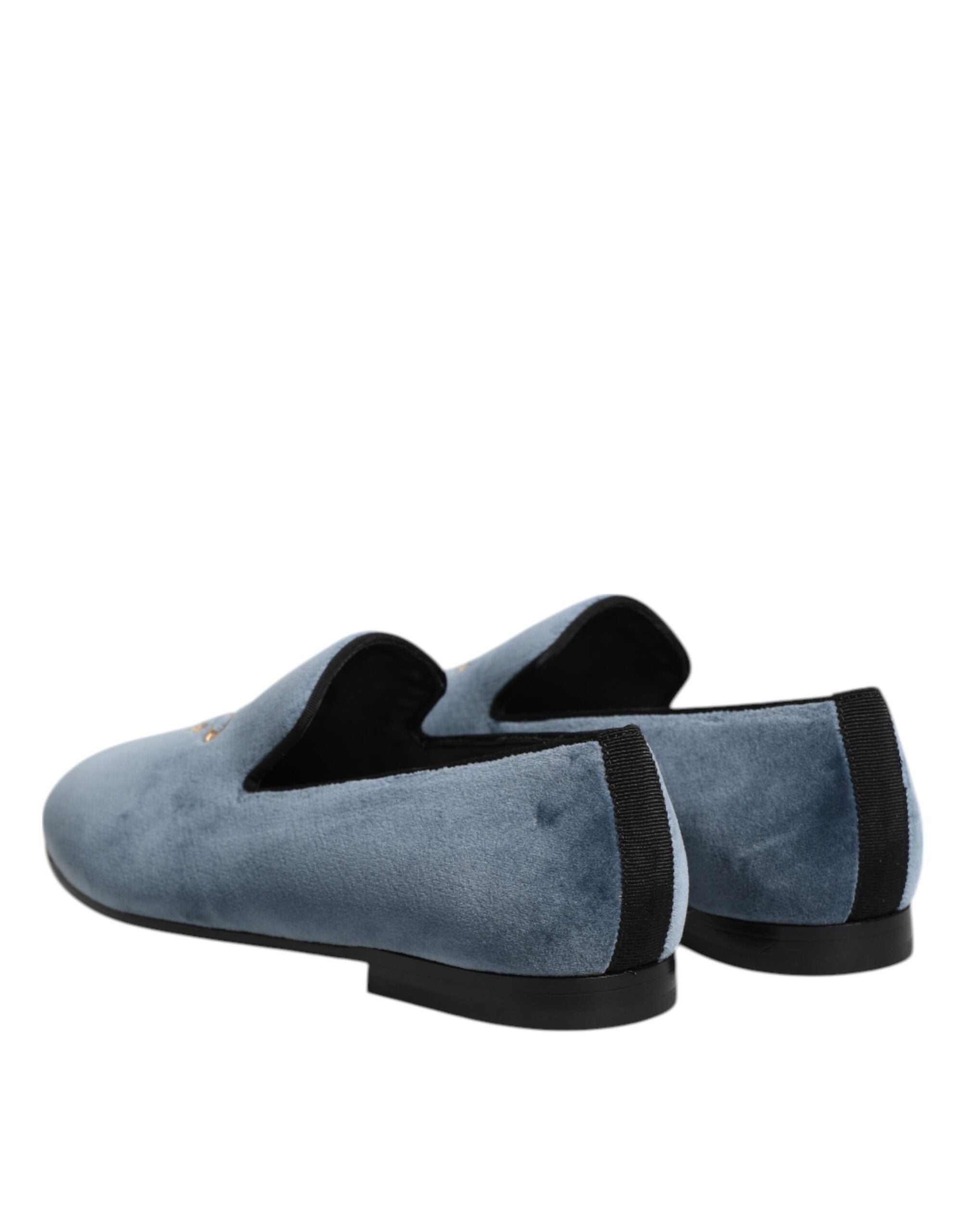 Мъжки мокасини Men’s velvet loafers DOLCE & GABBANA A50335 B9L43 80620 Blue heels view