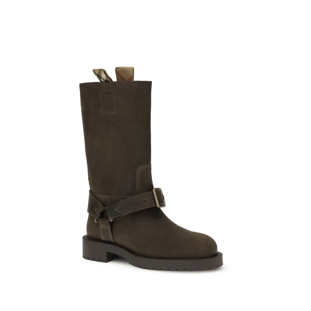 Дамски ботуши Women’s suede boots Burberry 8113016C1173 Dark Brown angled view