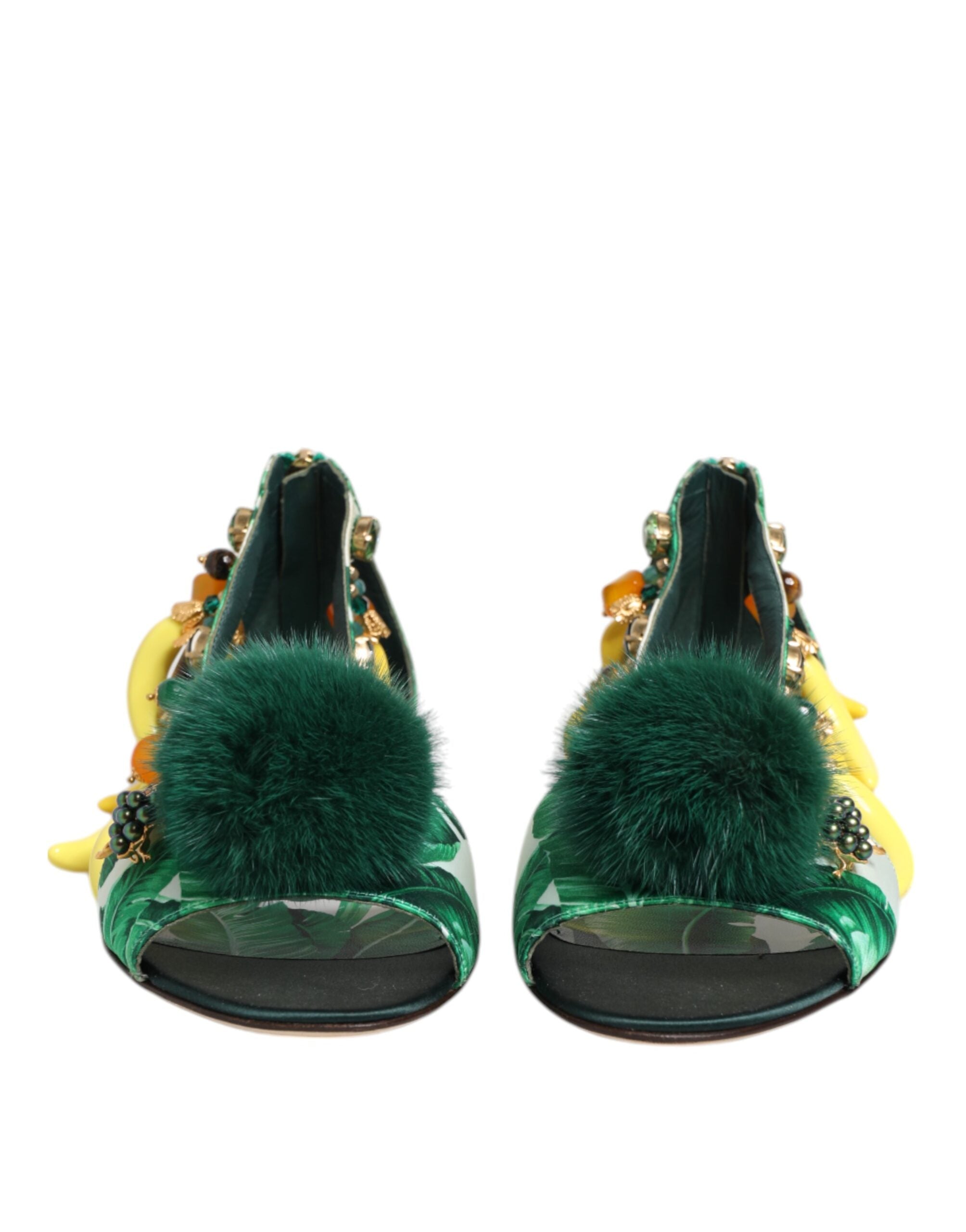 Дамски екстравагантни сандали с банани Dolce & Gabbana Banana Leaf Sandals