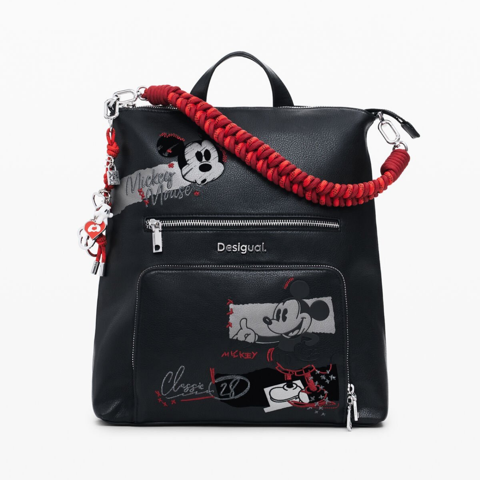 Дамска раница Desigual Mickey Mouse Rucksack 25WAKP01 Front View