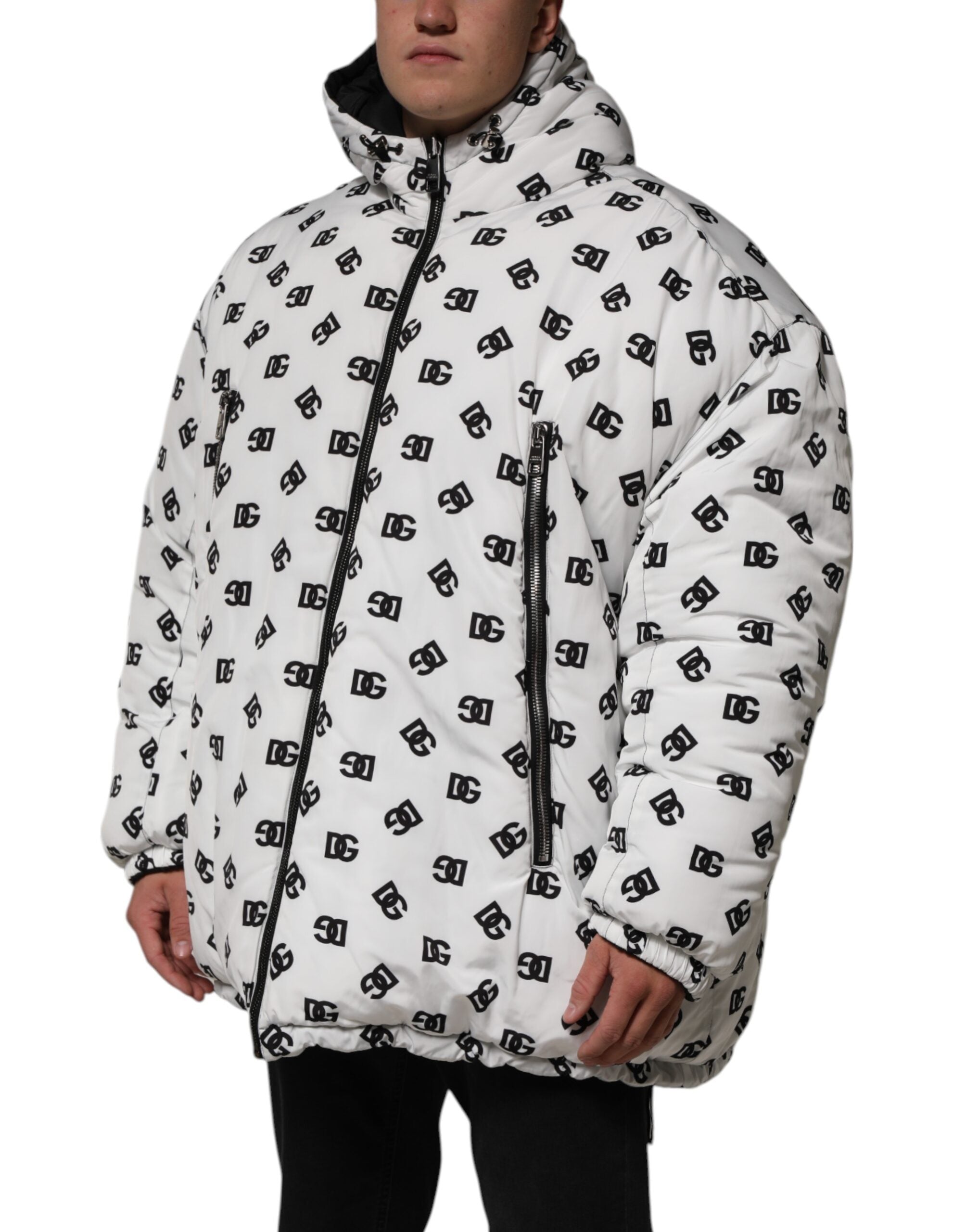 Мъжко пухено яке Men’s puffer jacket DOLCE & GABBANA DG Monogram G9YP5T ISMBR HAVAN