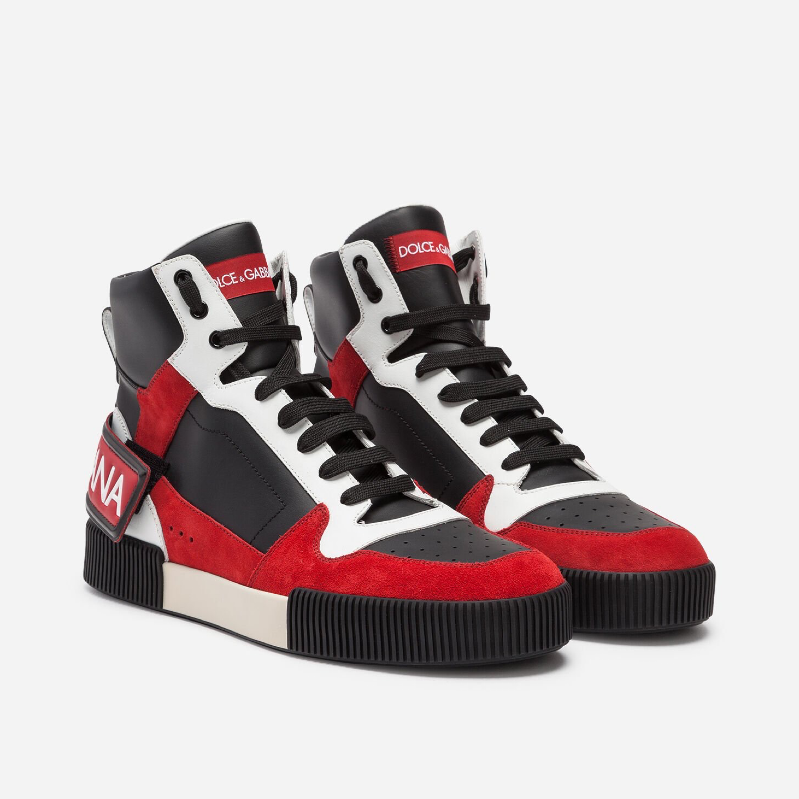 Dolce & Gabbana Miami DNA High Top Men Sneakers Medial View