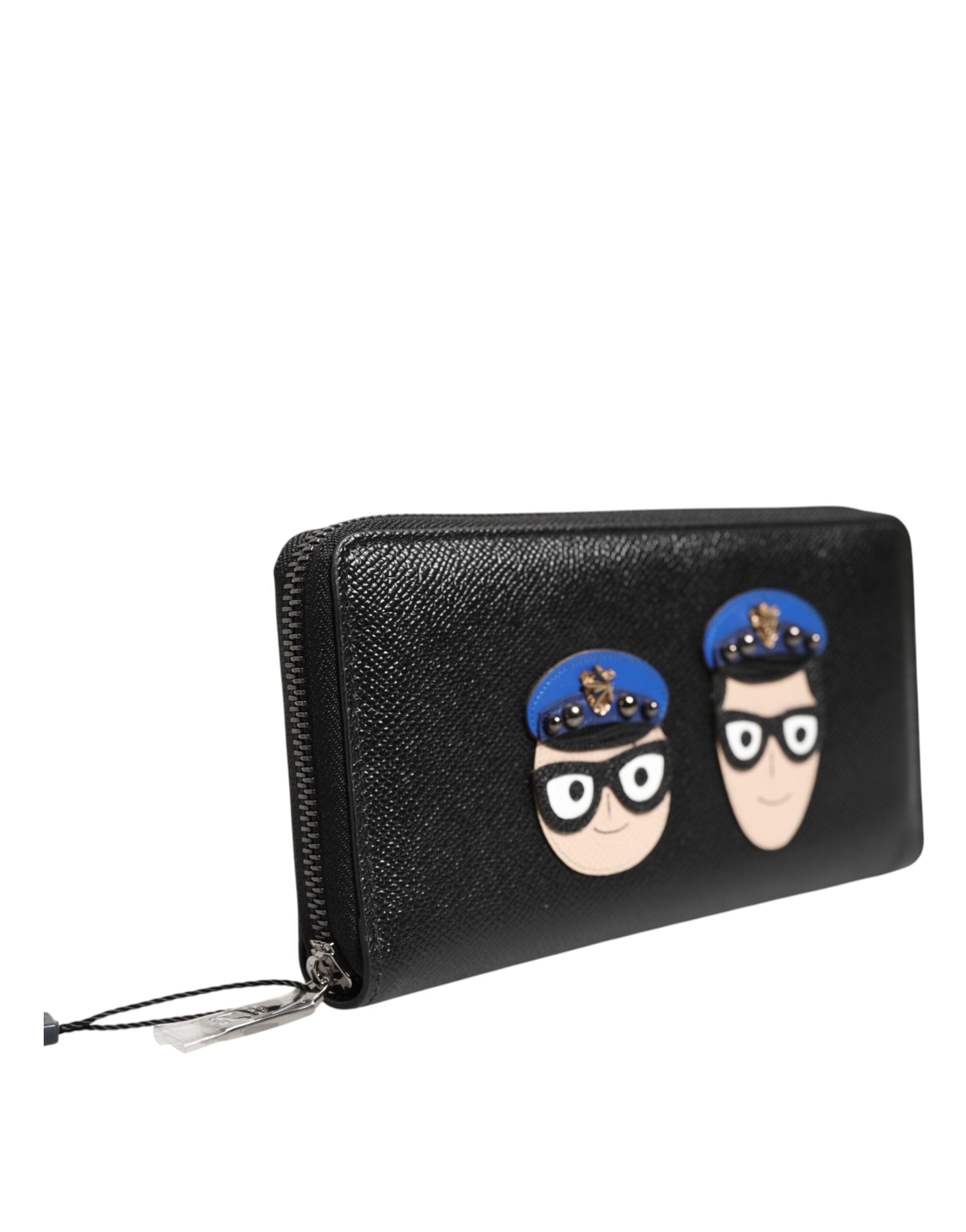 Мъжки клъч портфейл Men’s clutch leather wallet DOLCE & GABBANA #DGFAMILY
BP1672 AZ936 80999 Black front angled view