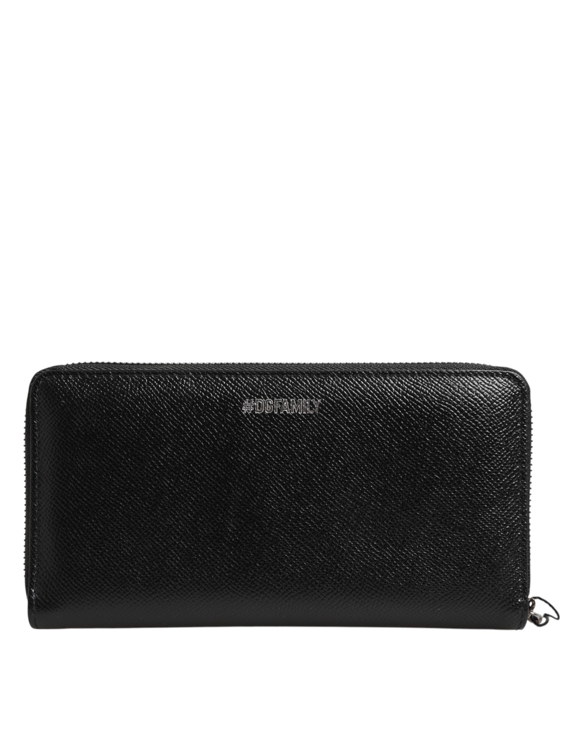 Мъжки клъч портфейл Men’s clutch leather wallet DOLCE & GABBANA #DGFAMILY
BP1672 AZ936 80999 Black back view