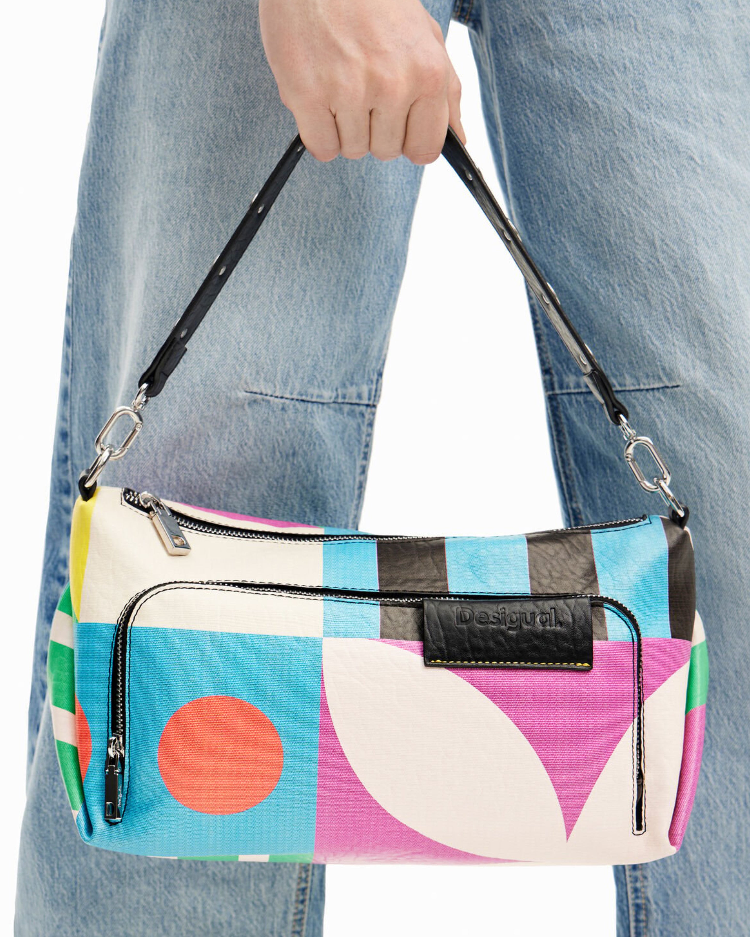 Дамска чанта за рамо Women’s shoulder bag Desigual M Geometric 24SAXP44 9019U Multicolor