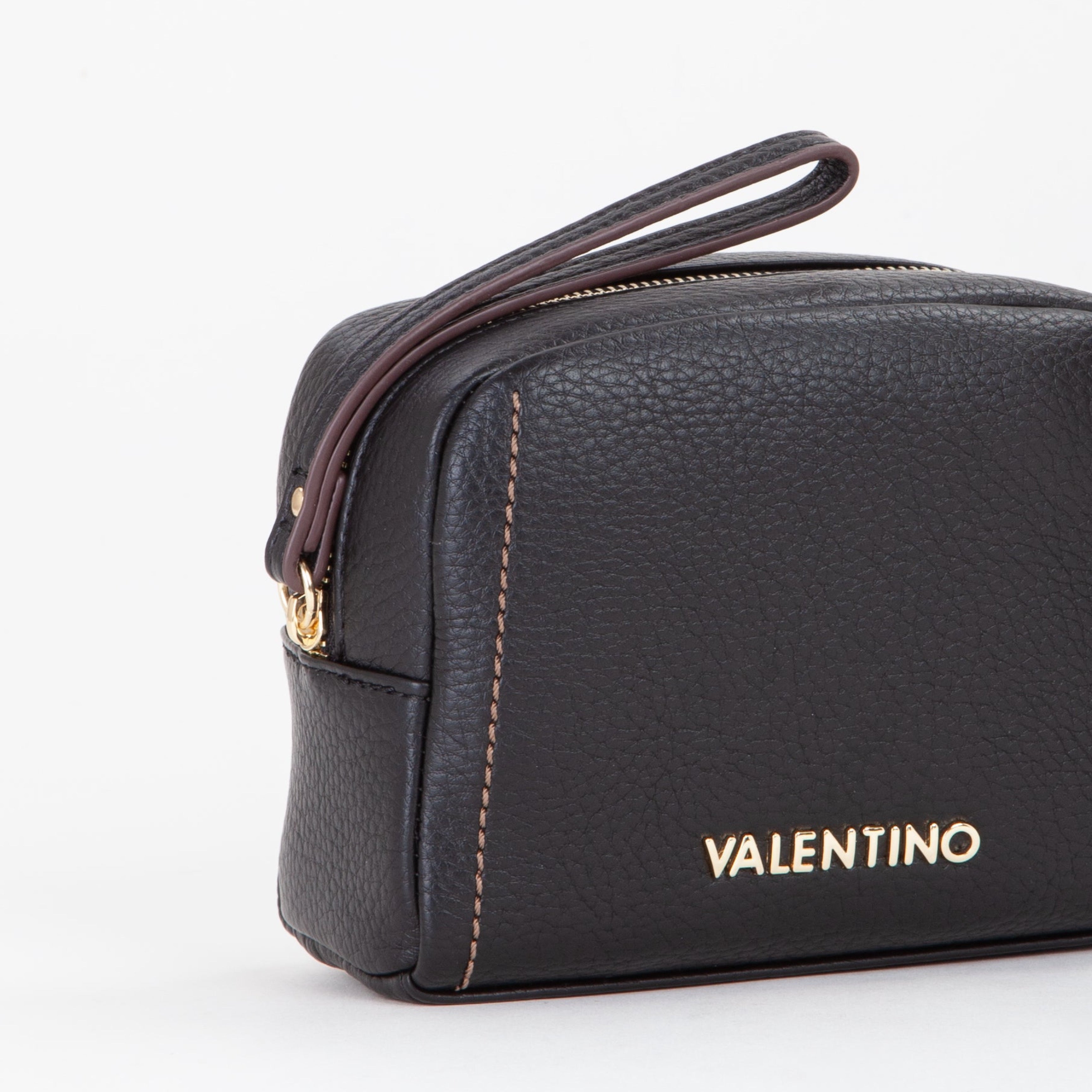 Козметична клъч чанта Unisex clutch beauty case Valentino VBE8YA502 Samantha Balck detail view