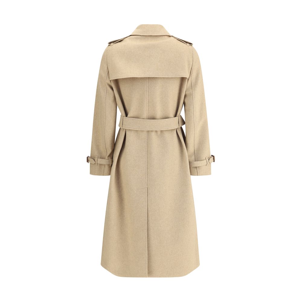Дамски шлифер тренчкот Women’s trench coat Burberry Kensington 8110787C3036 Beige back view